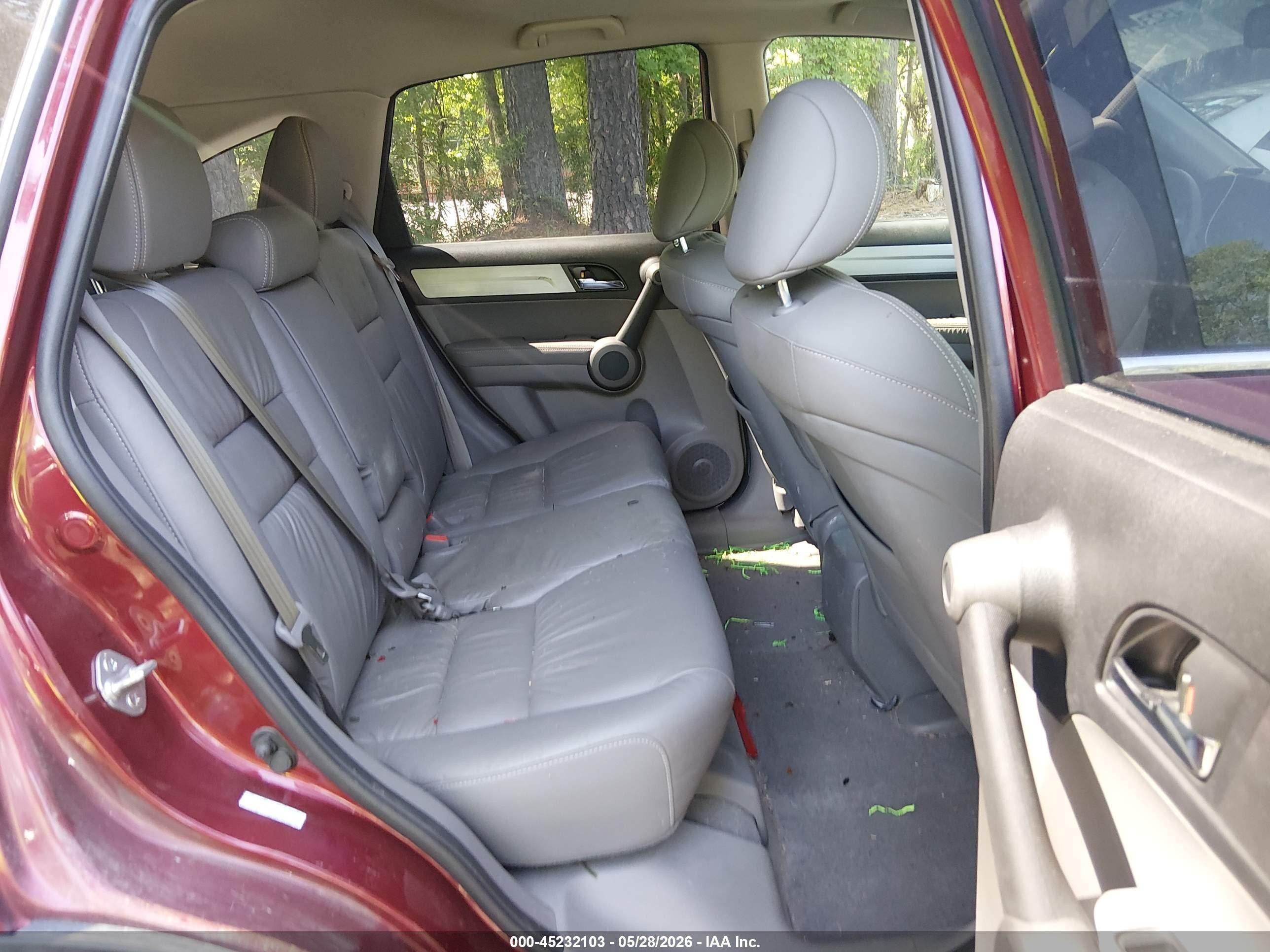 2010 Honda Cr-v Ex-l Burgundy vin: 5J6RE3H79AL027901