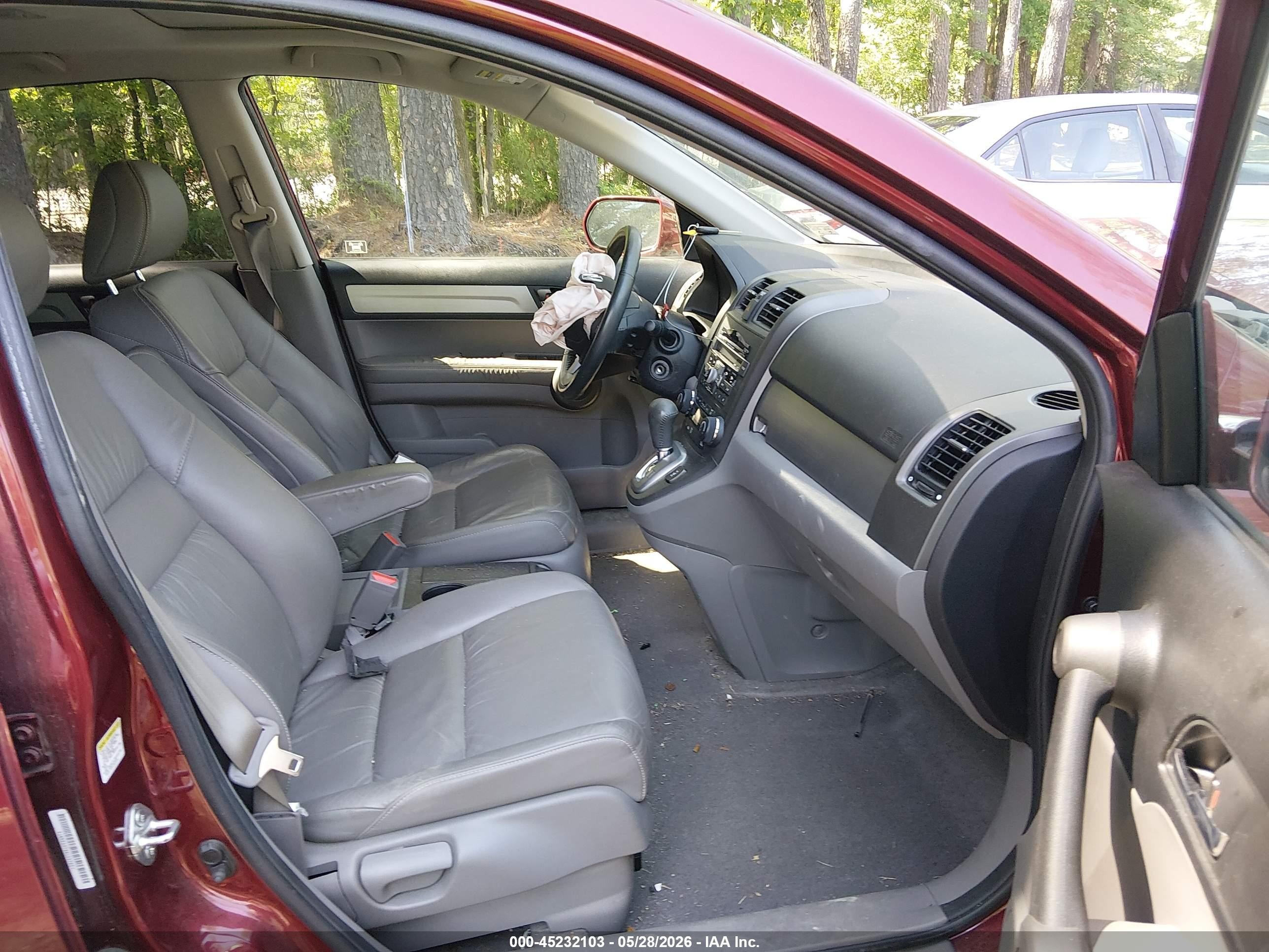 2010 Honda Cr-v Ex-l Burgundy vin: 5J6RE3H79AL027901