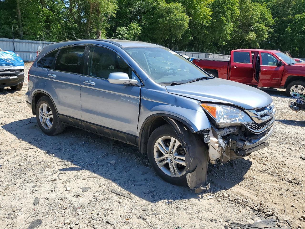 2010 Honda Cr-v Exl Blue vin: 5J6RE3H79AL051227