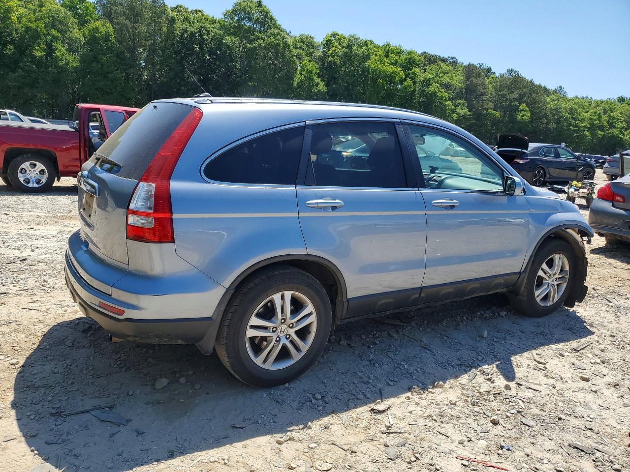 2010 Honda Cr-v Exl Blue vin: 5J6RE3H79AL051227