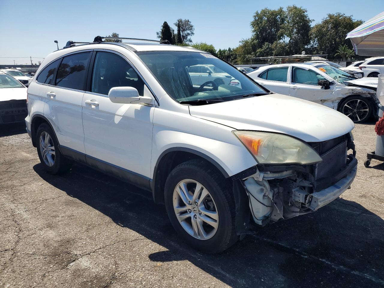 2011 Honda Cr-v Exl White vin: 5J6RE3H79BL014471