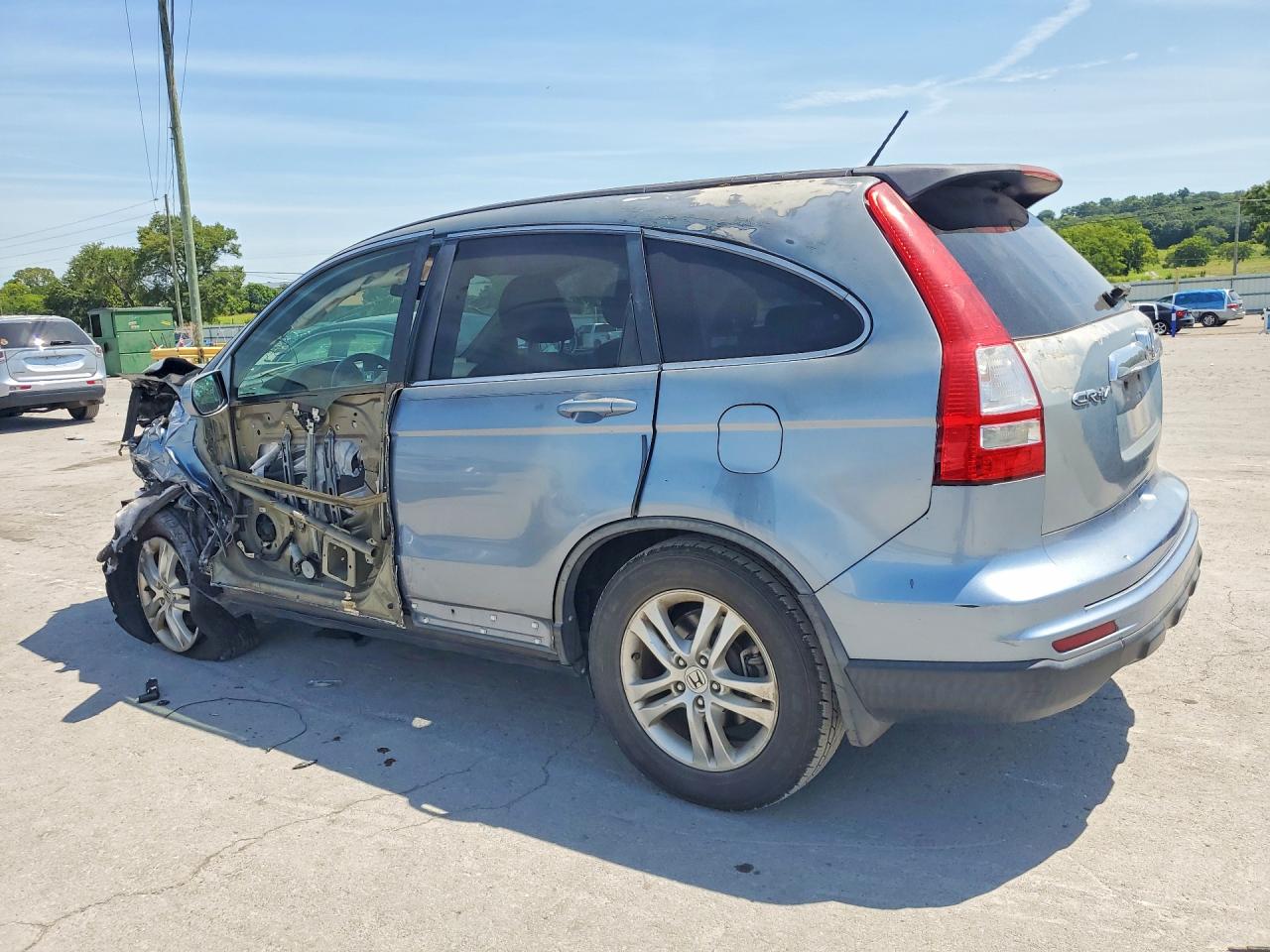 2011 Honda Cr-v Exl Blue vin: 5J6RE3H79BL040245