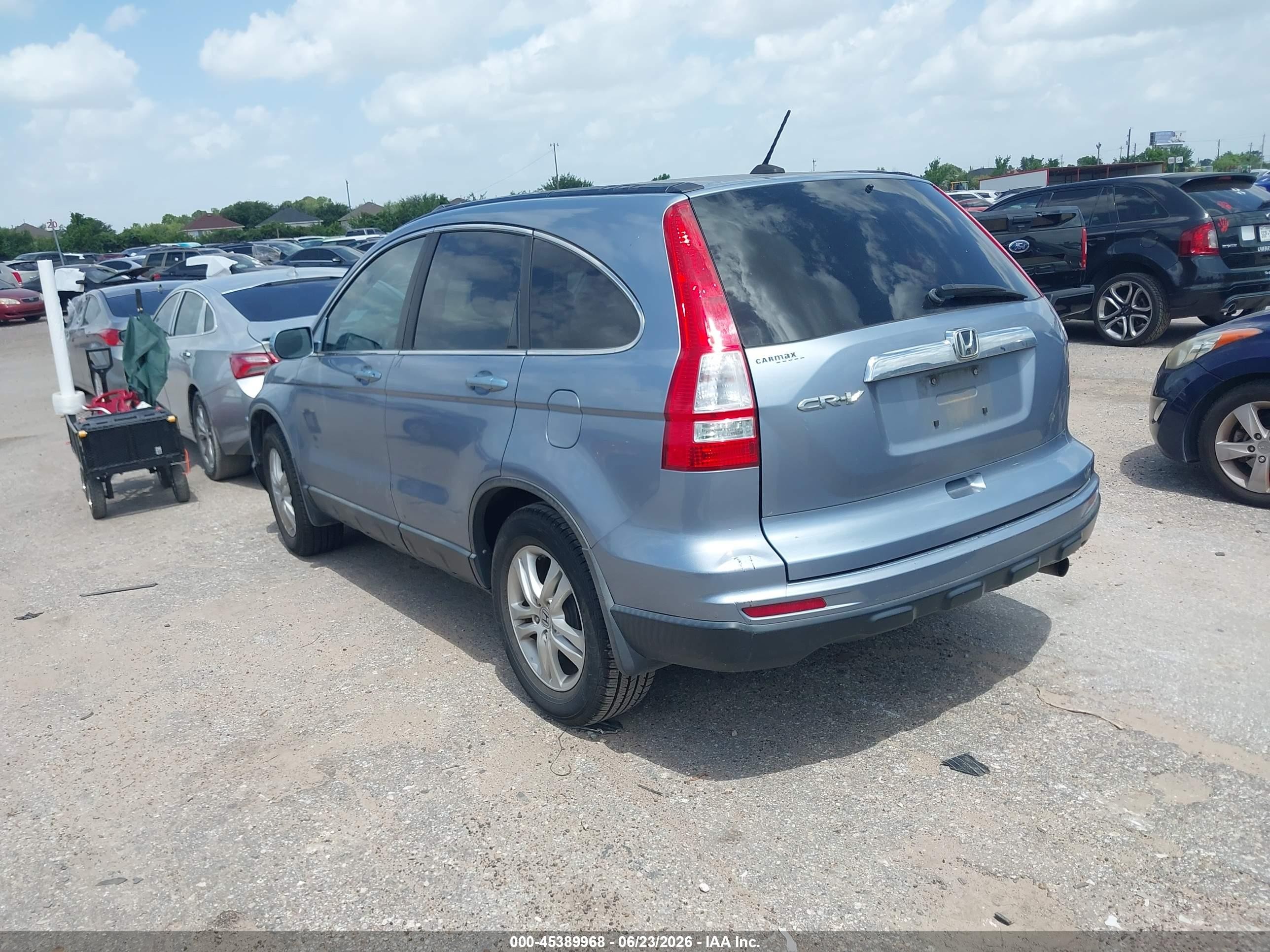 2011 Honda Cr-v Ex-l Light Blue vin: 5J6RE3H79BL054260