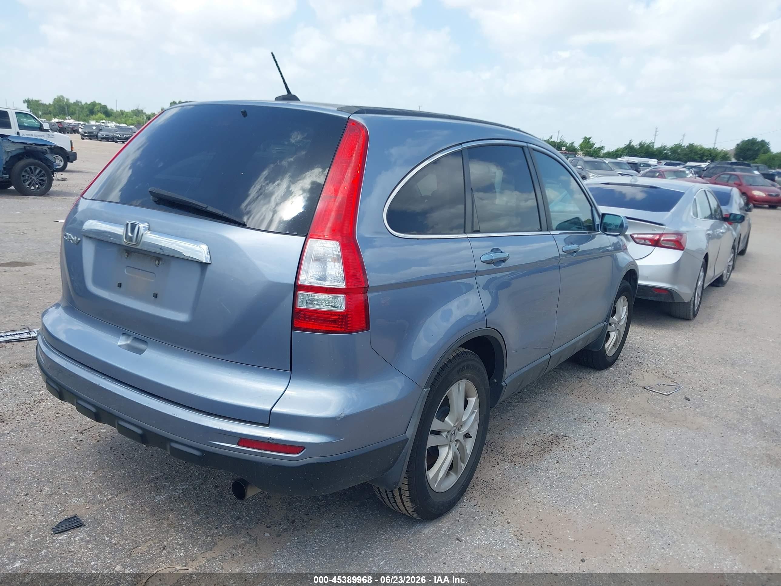 2011 Honda Cr-v Ex-l Light Blue vin: 5J6RE3H79BL054260