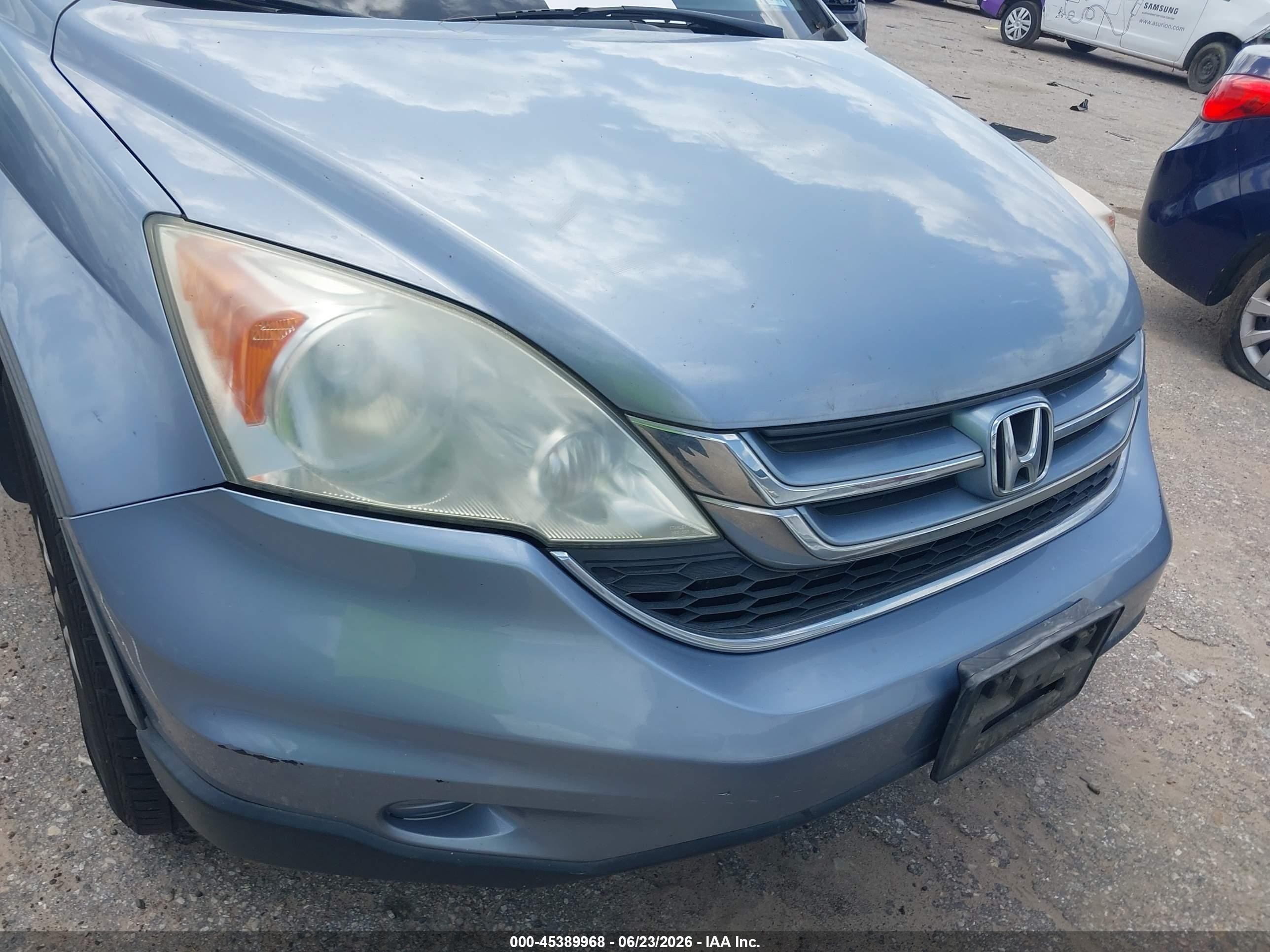 2011 Honda Cr-v Ex-l Light Blue vin: 5J6RE3H79BL054260