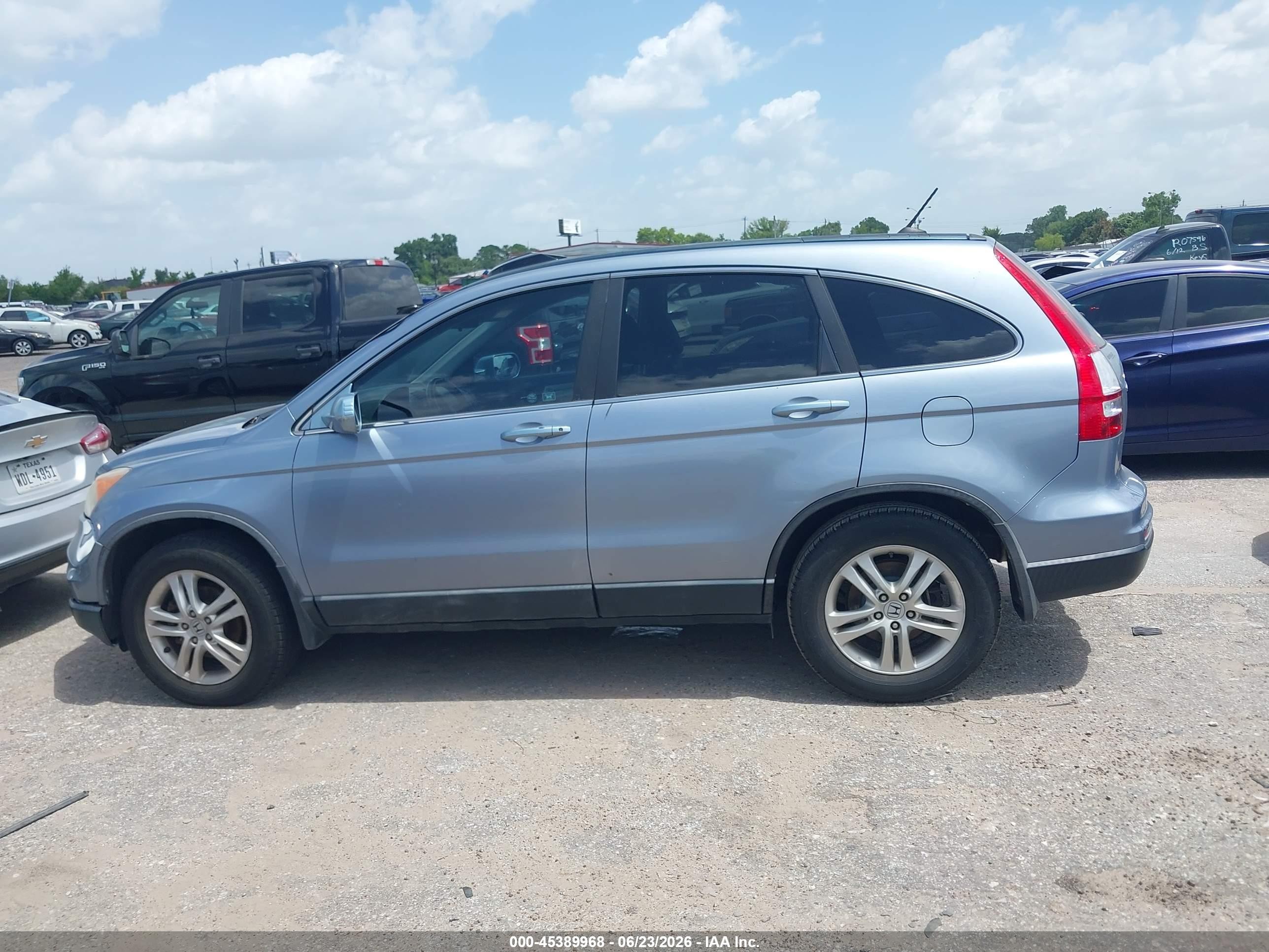 2011 Honda Cr-v Ex-l Light Blue vin: 5J6RE3H79BL054260