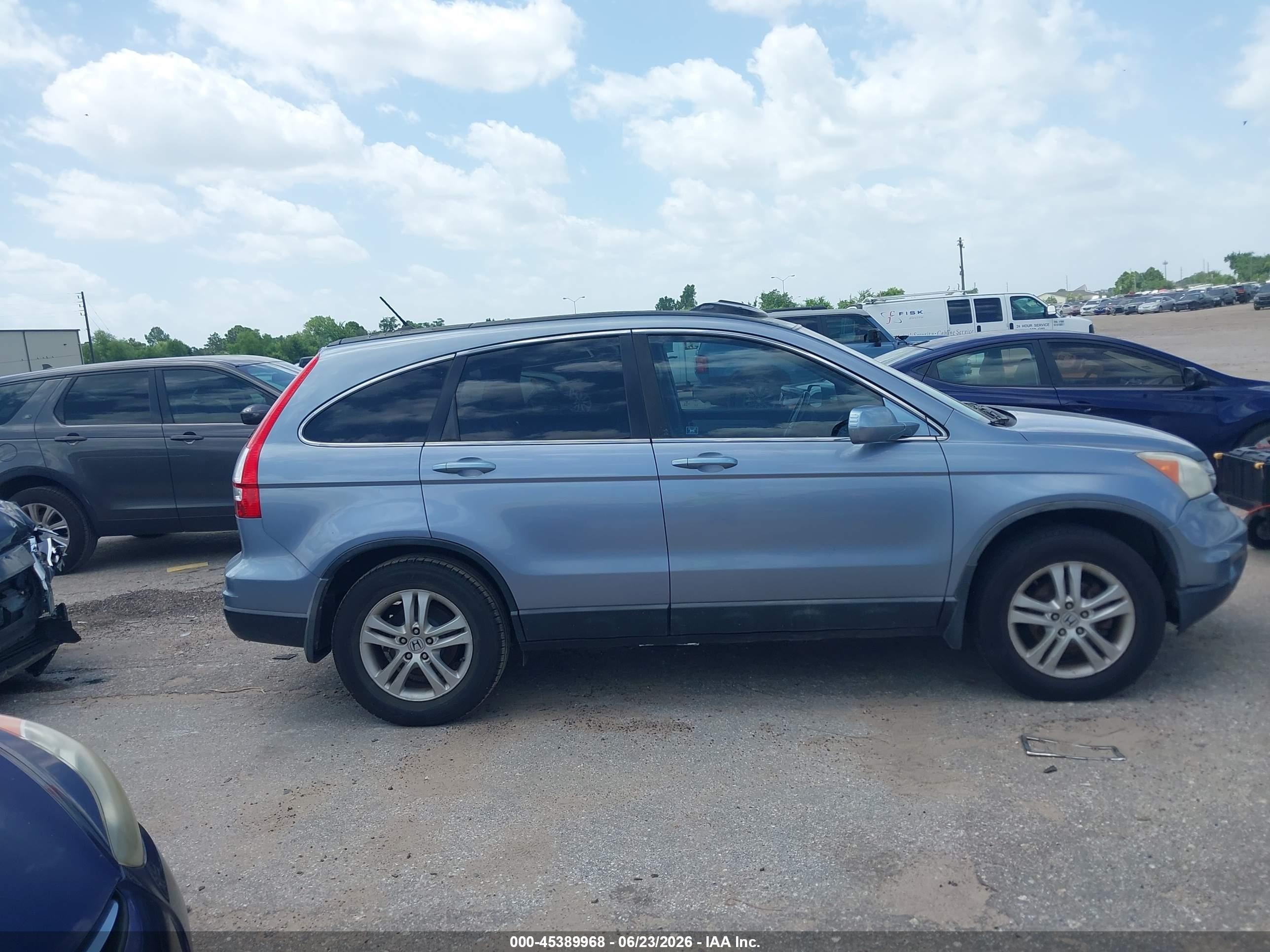 2011 Honda Cr-v Ex-l Light Blue vin: 5J6RE3H79BL054260