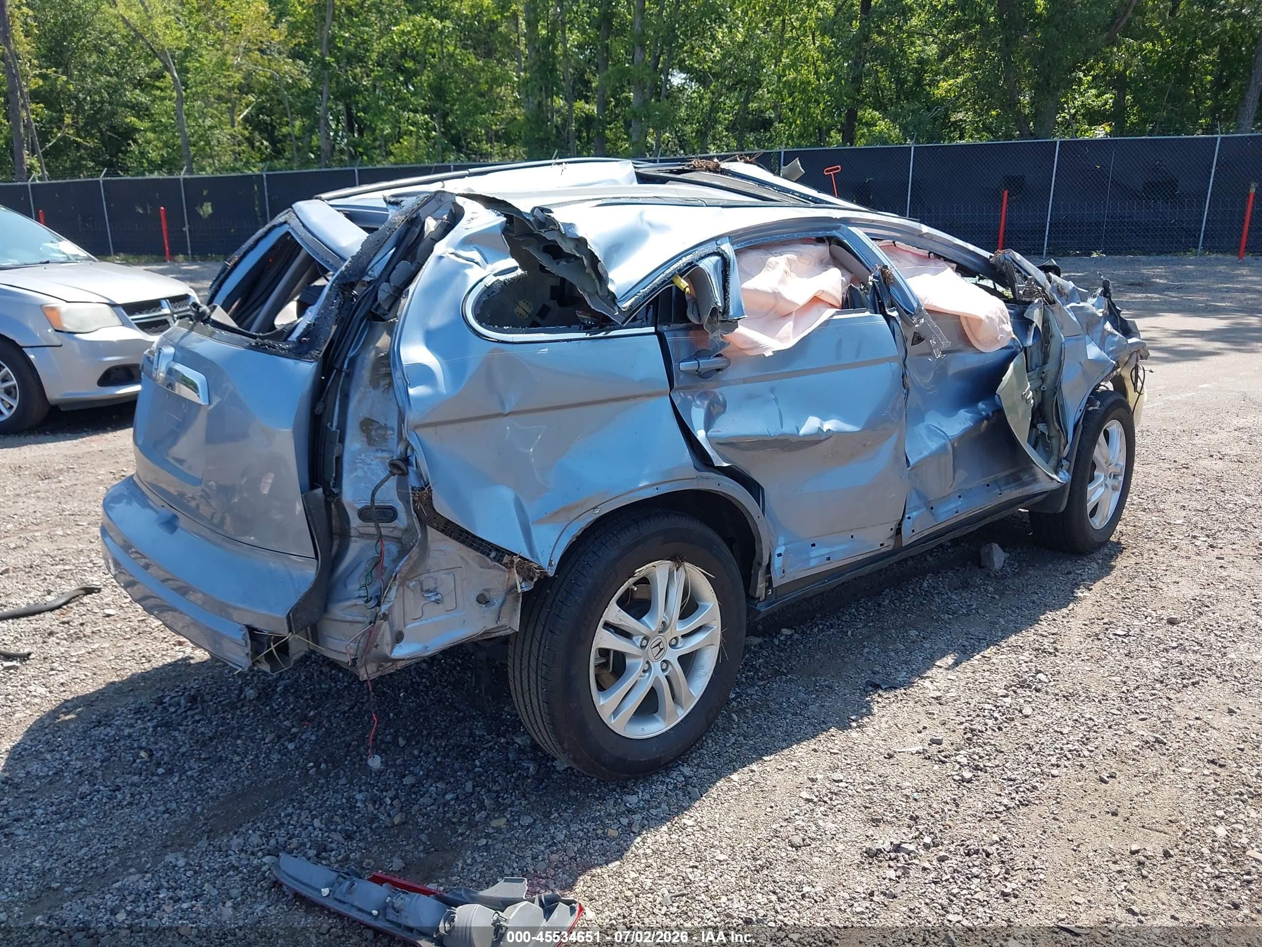 2010 Honda Cr-v Ex-l Blue vin: 5J6RE3H7XAL000559