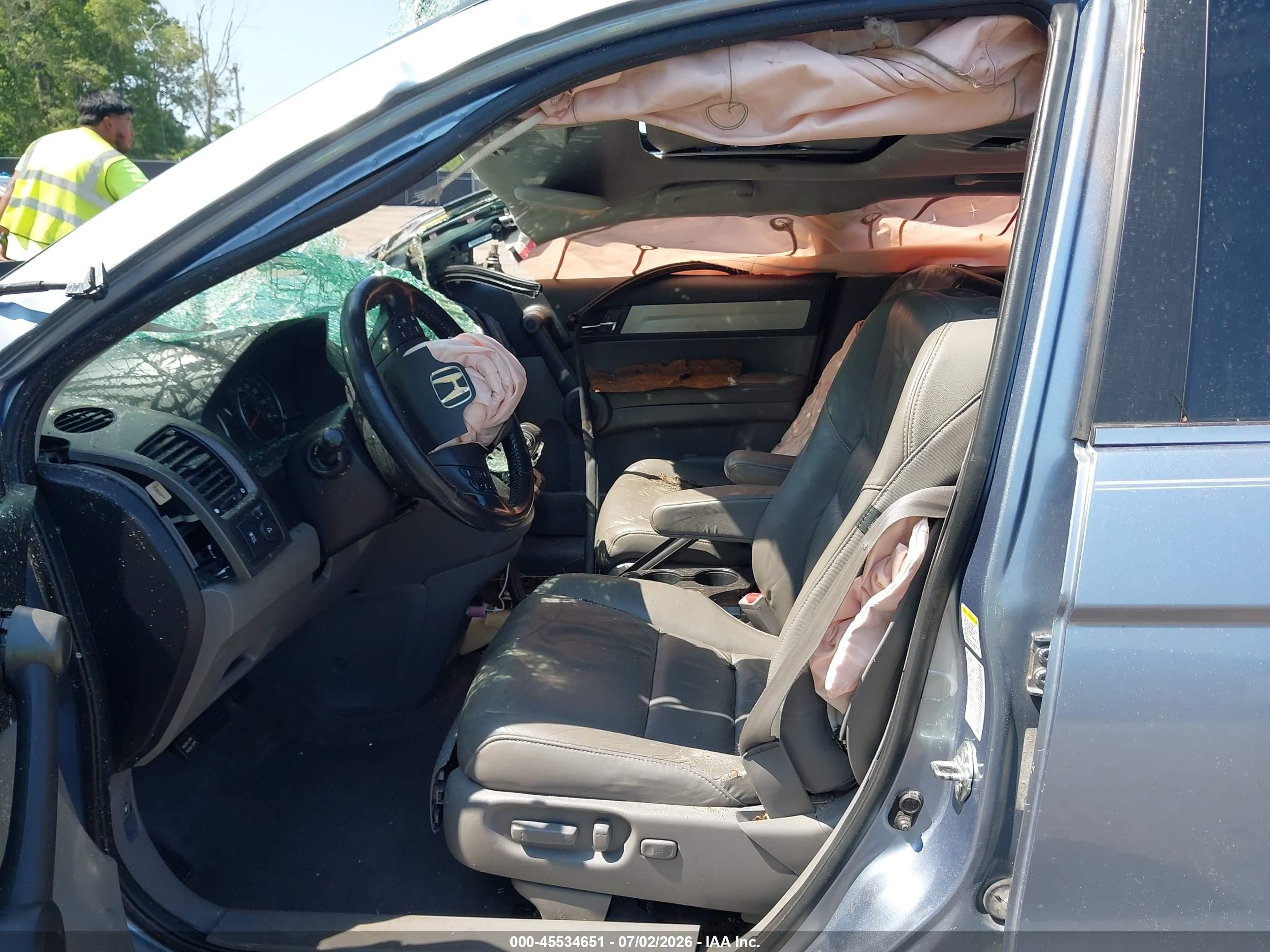 2010 Honda Cr-v Ex-l Blue vin: 5J6RE3H7XAL000559