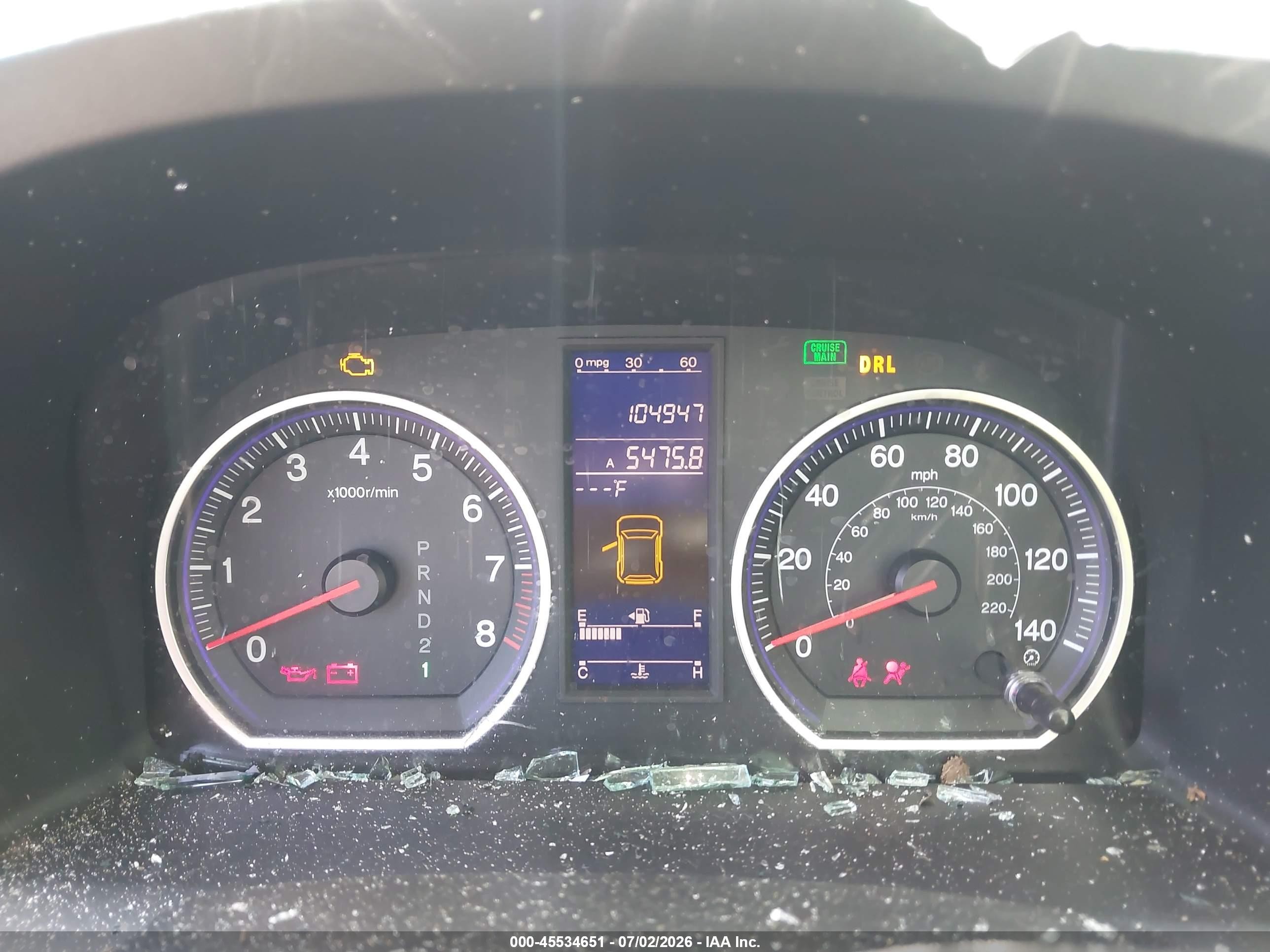 2010 Honda Cr-v Ex-l Blue vin: 5J6RE3H7XAL000559