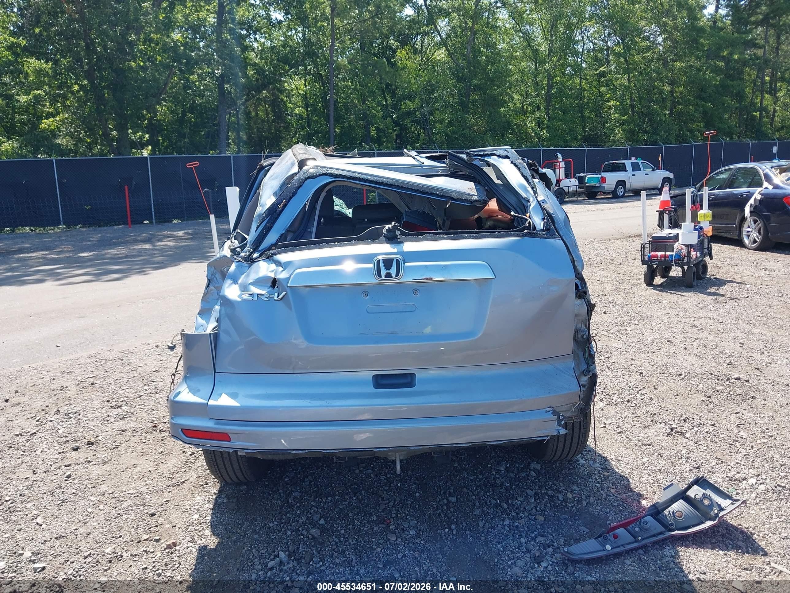 2010 Honda Cr-v Ex-l Blue vin: 5J6RE3H7XAL000559