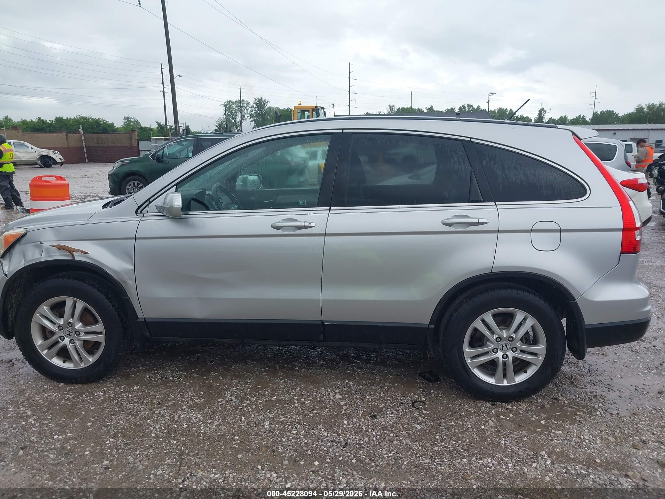 2010 Honda Cr-v Ex-l Silver vin: 5J6RE3H7XAL006782