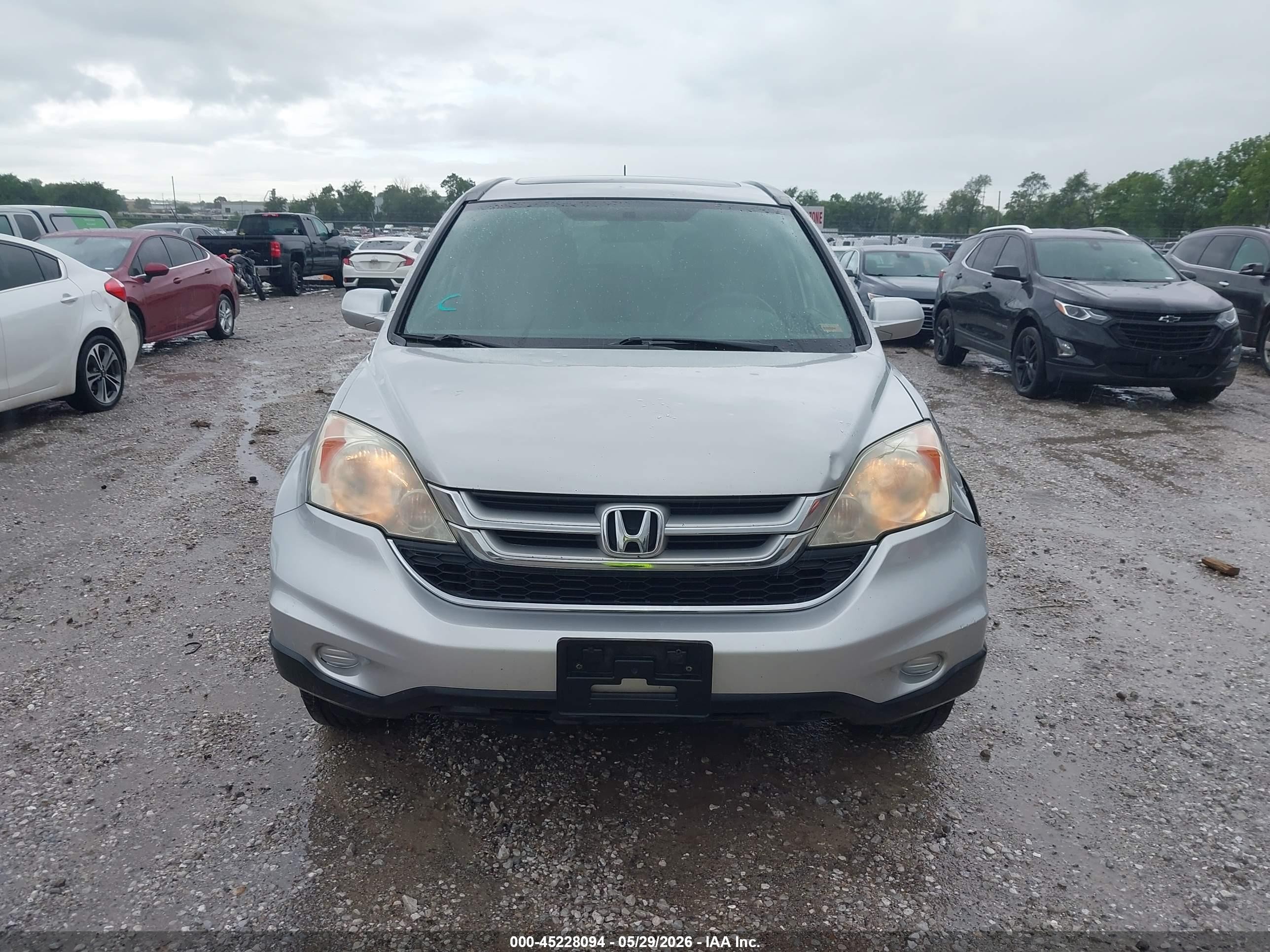 2010 Honda Cr-v Ex-l Silver vin: 5J6RE3H7XAL006782