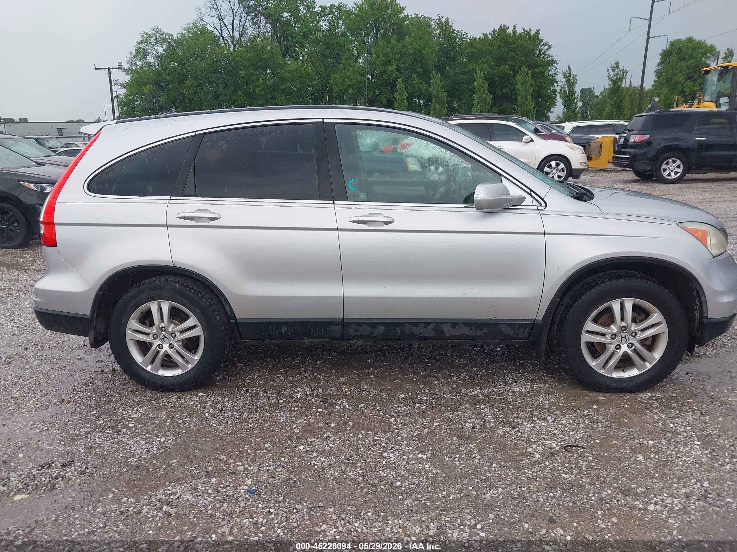 2010 Honda Cr-v Ex-l Silver vin: 5J6RE3H7XAL006782
