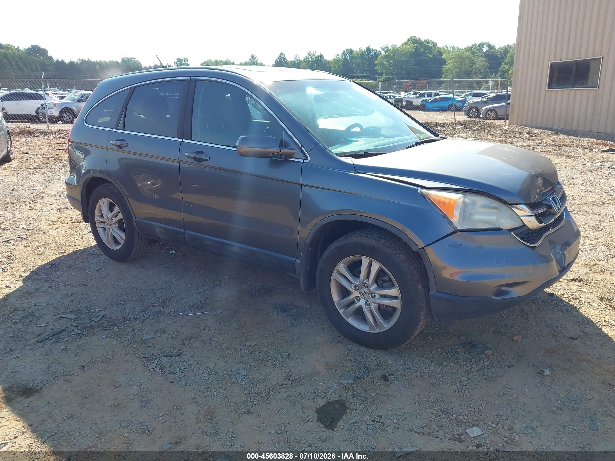 2010 Honda Cr-v Ex-l Gray vin: 5J6RE3H7XAL046554