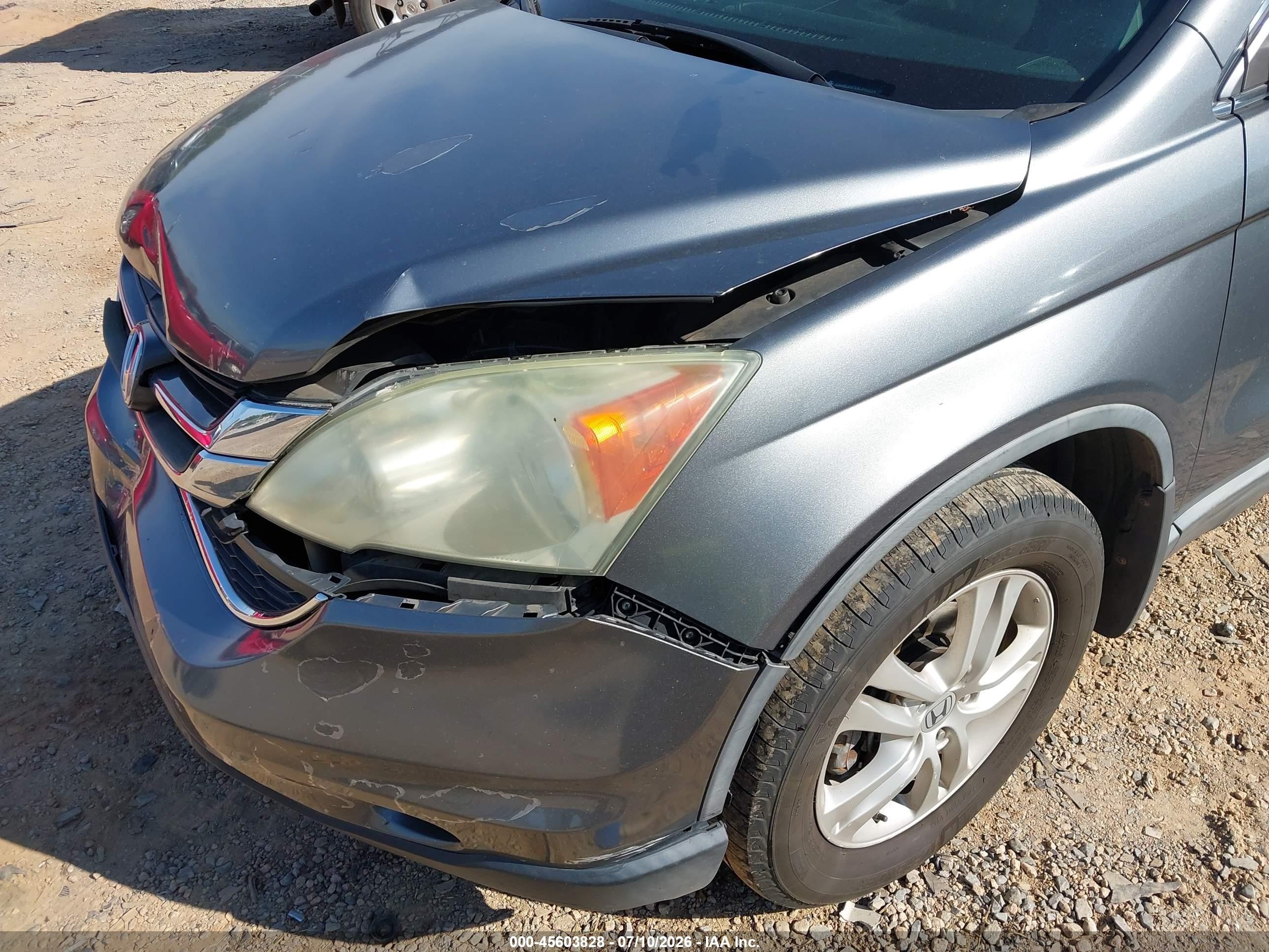 2010 Honda Cr-v Ex-l Gray vin: 5J6RE3H7XAL046554