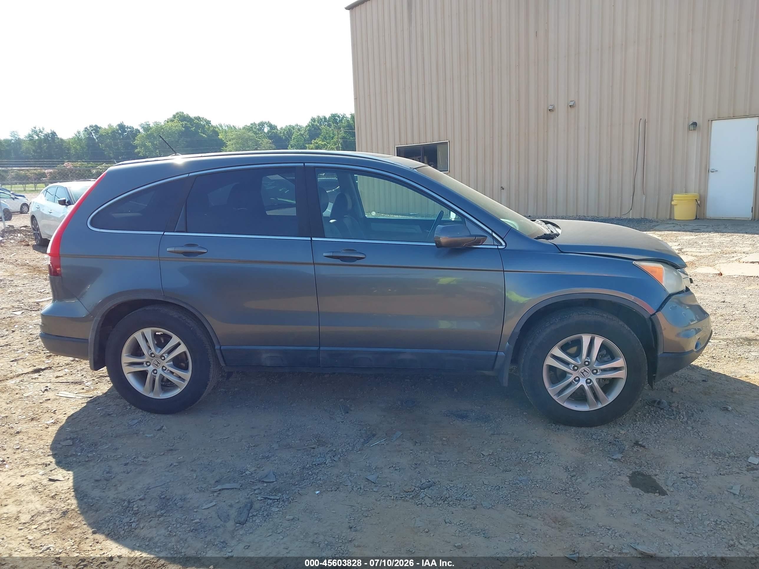 2010 Honda Cr-v Ex-l Gray vin: 5J6RE3H7XAL046554