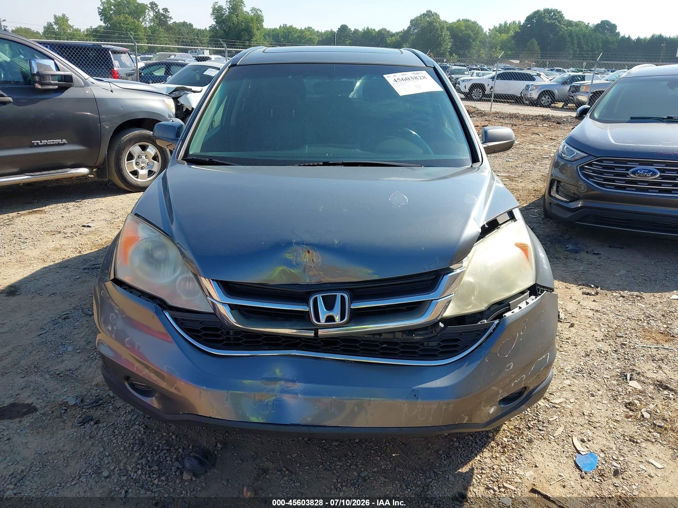 2010 Honda Cr-v Ex-l Gray vin: 5J6RE3H7XAL046554