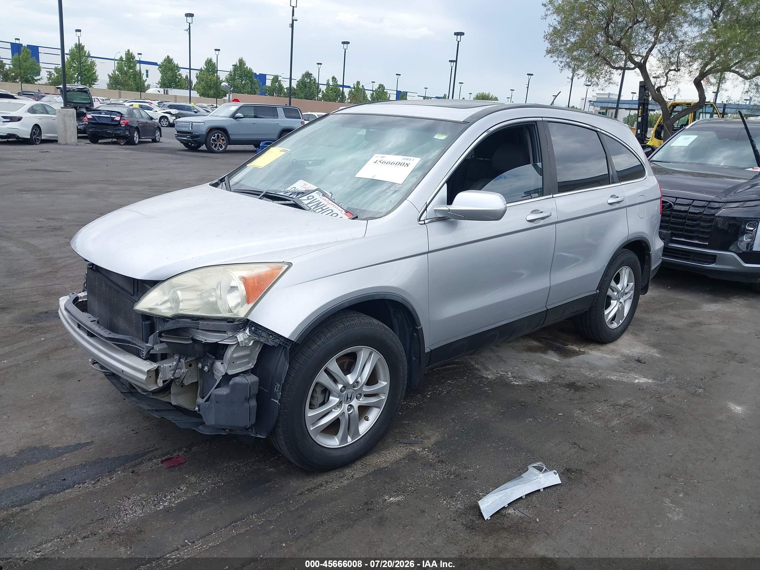 2011 Honda Cr-v Ex-l Silver vin: 5J6RE3H7XBL013233