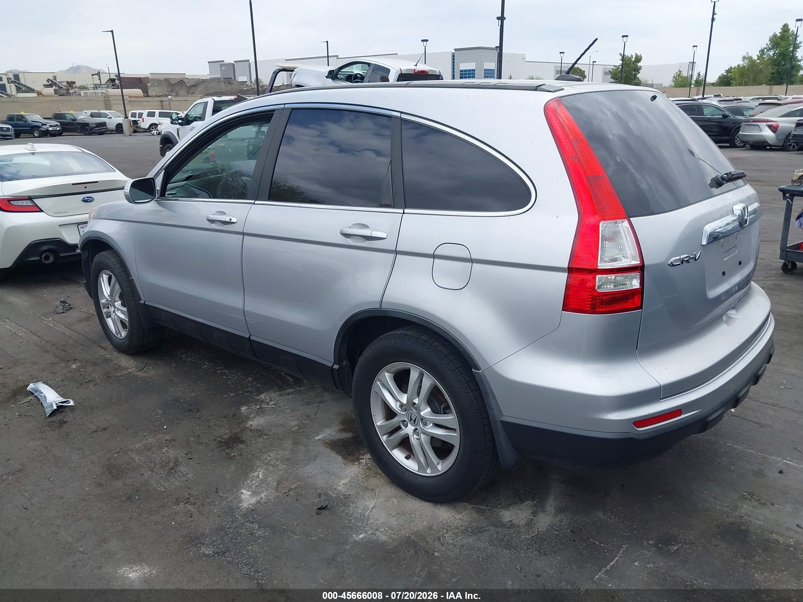 2011 Honda Cr-v Ex-l Silver vin: 5J6RE3H7XBL013233