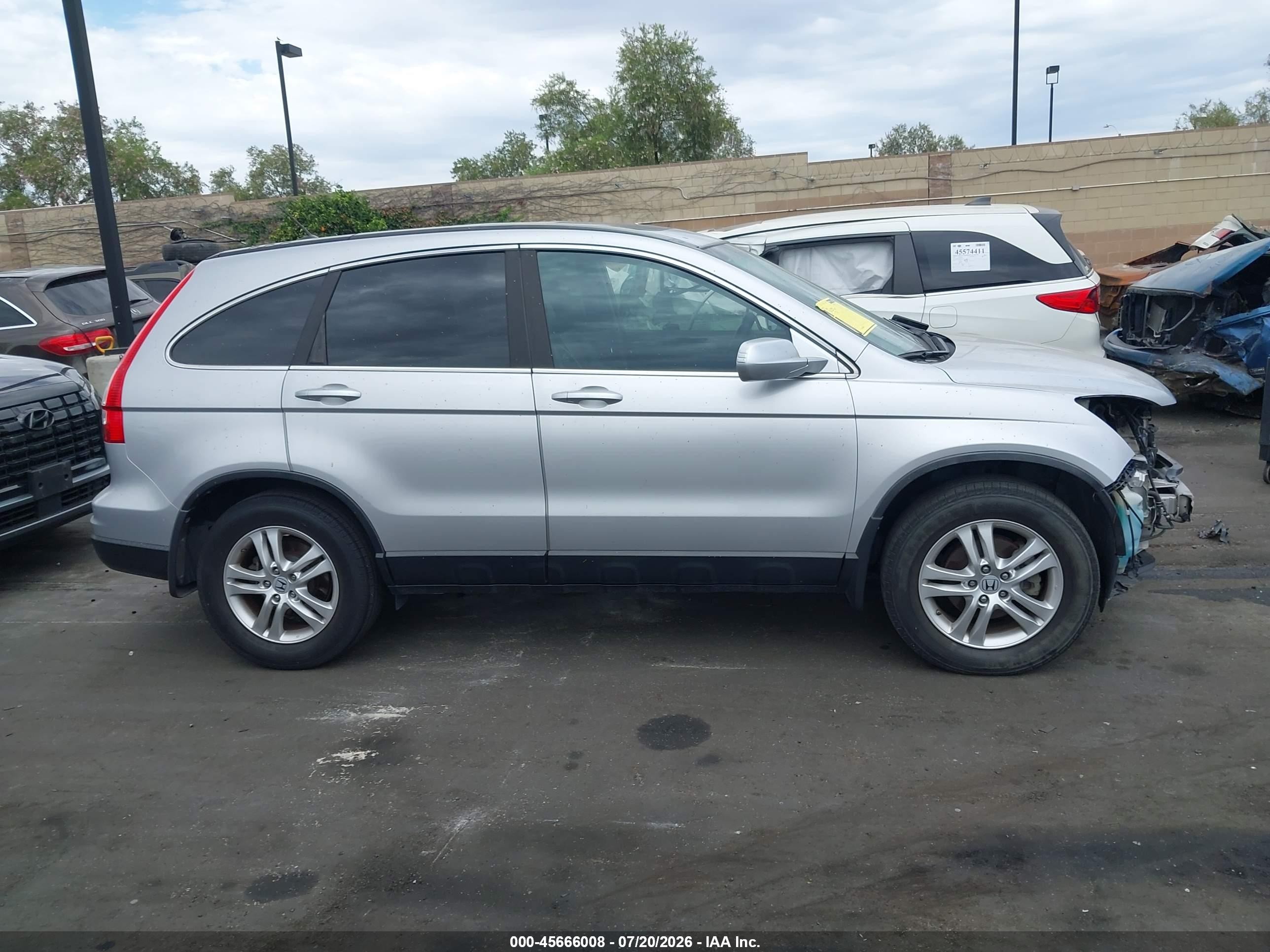 2011 Honda Cr-v Ex-l Silver vin: 5J6RE3H7XBL013233