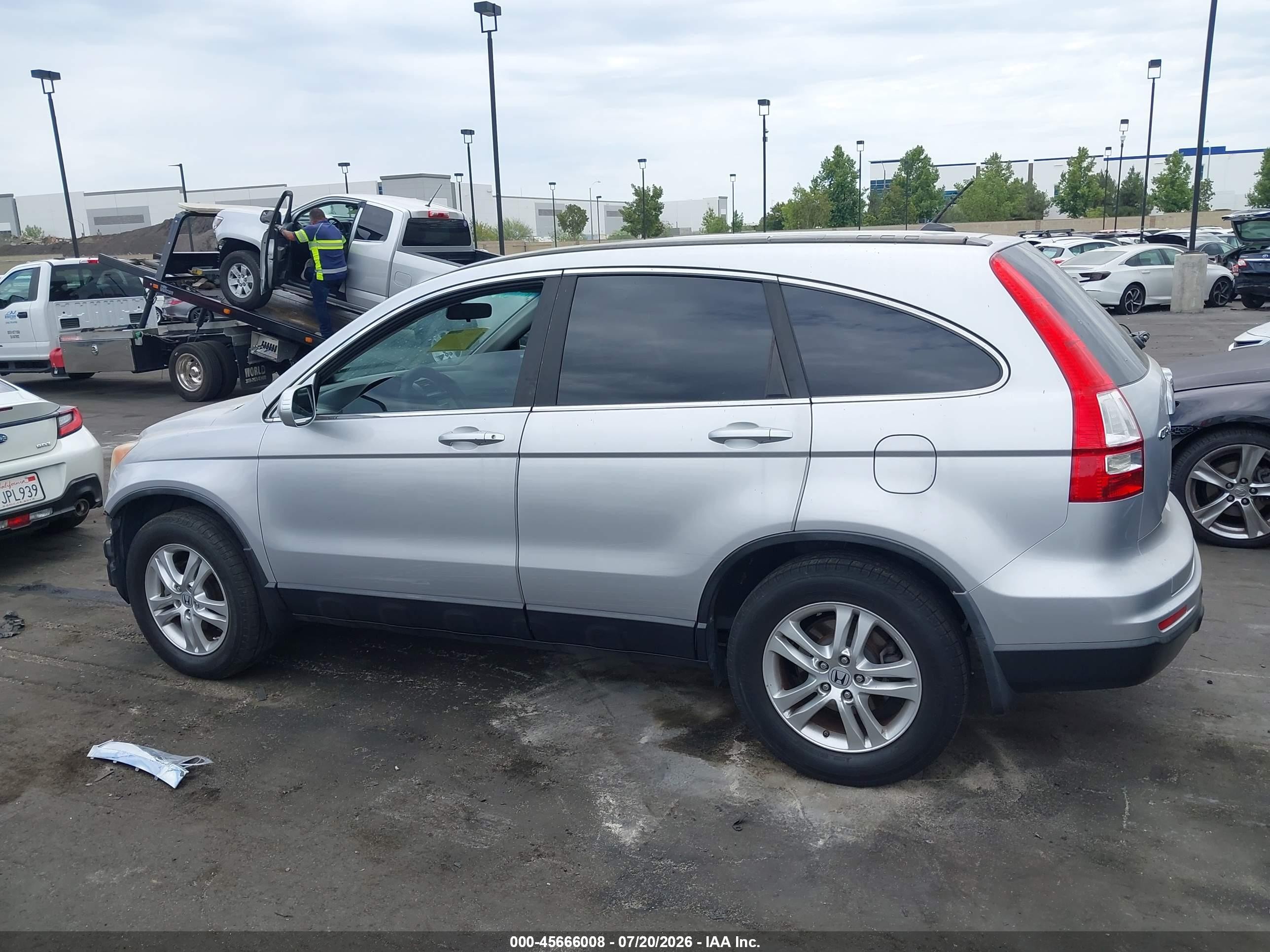 2011 Honda Cr-v Ex-l Silver vin: 5J6RE3H7XBL013233