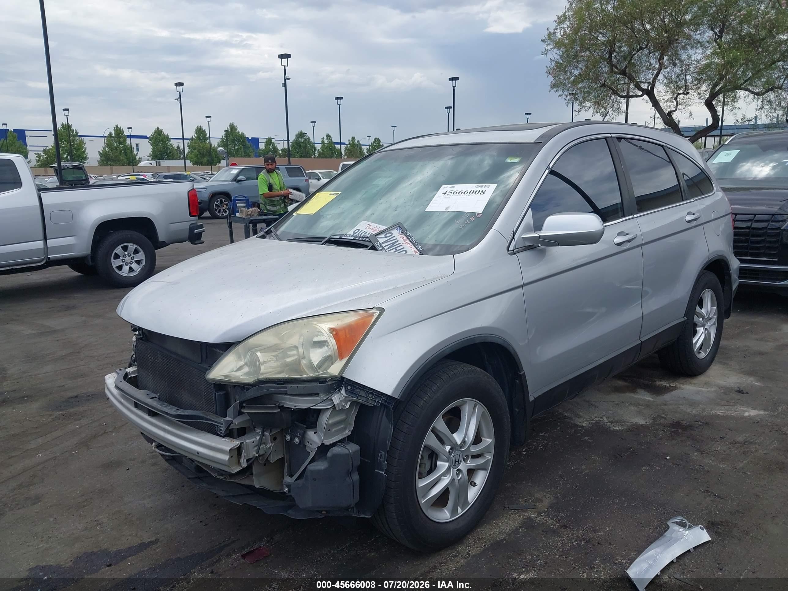2011 Honda Cr-v Ex-l Silver vin: 5J6RE3H7XBL013233