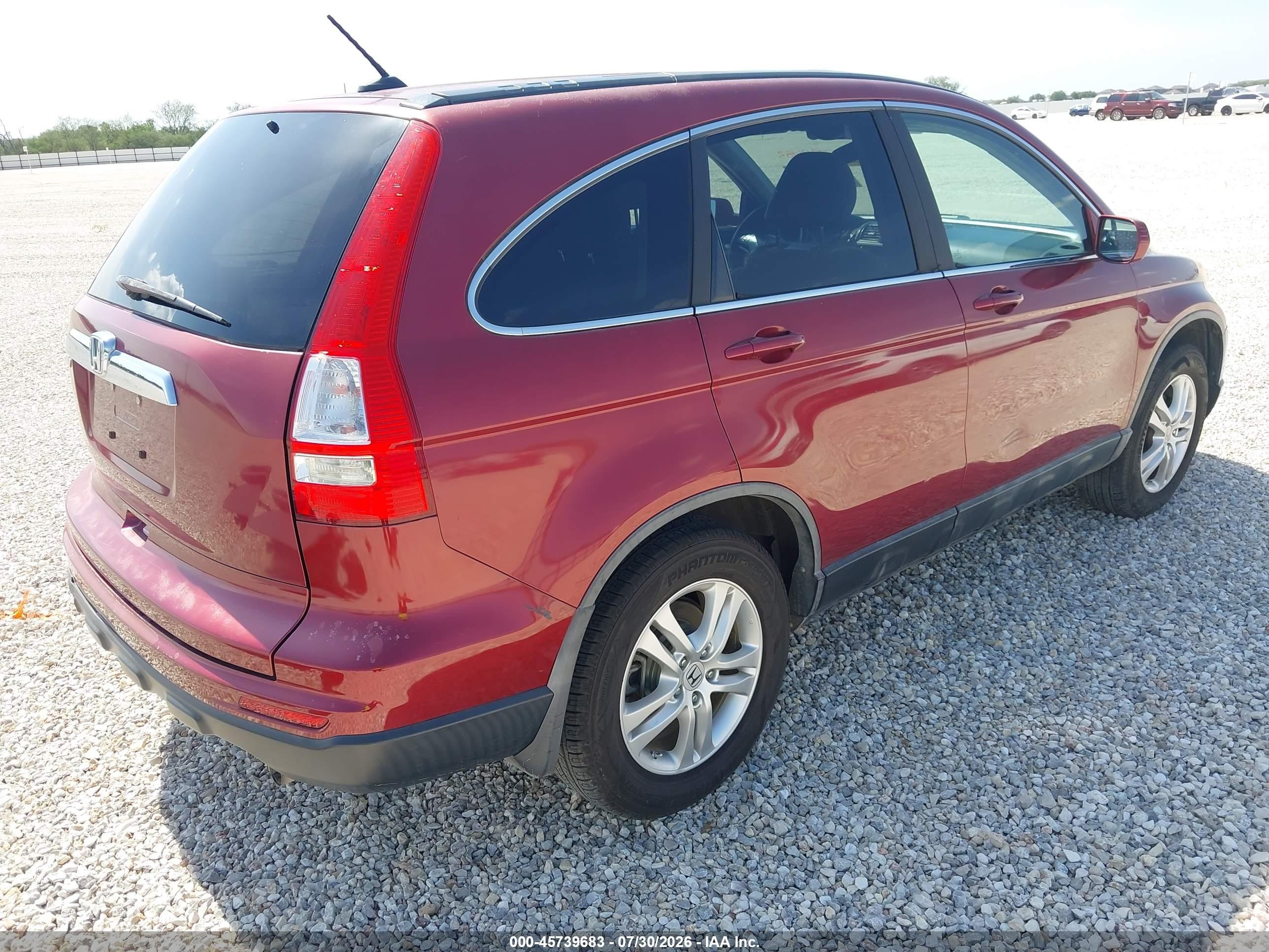 2011 Honda Cr-v Ex-l Maroon vin: 5J6RE3H7XBL046202