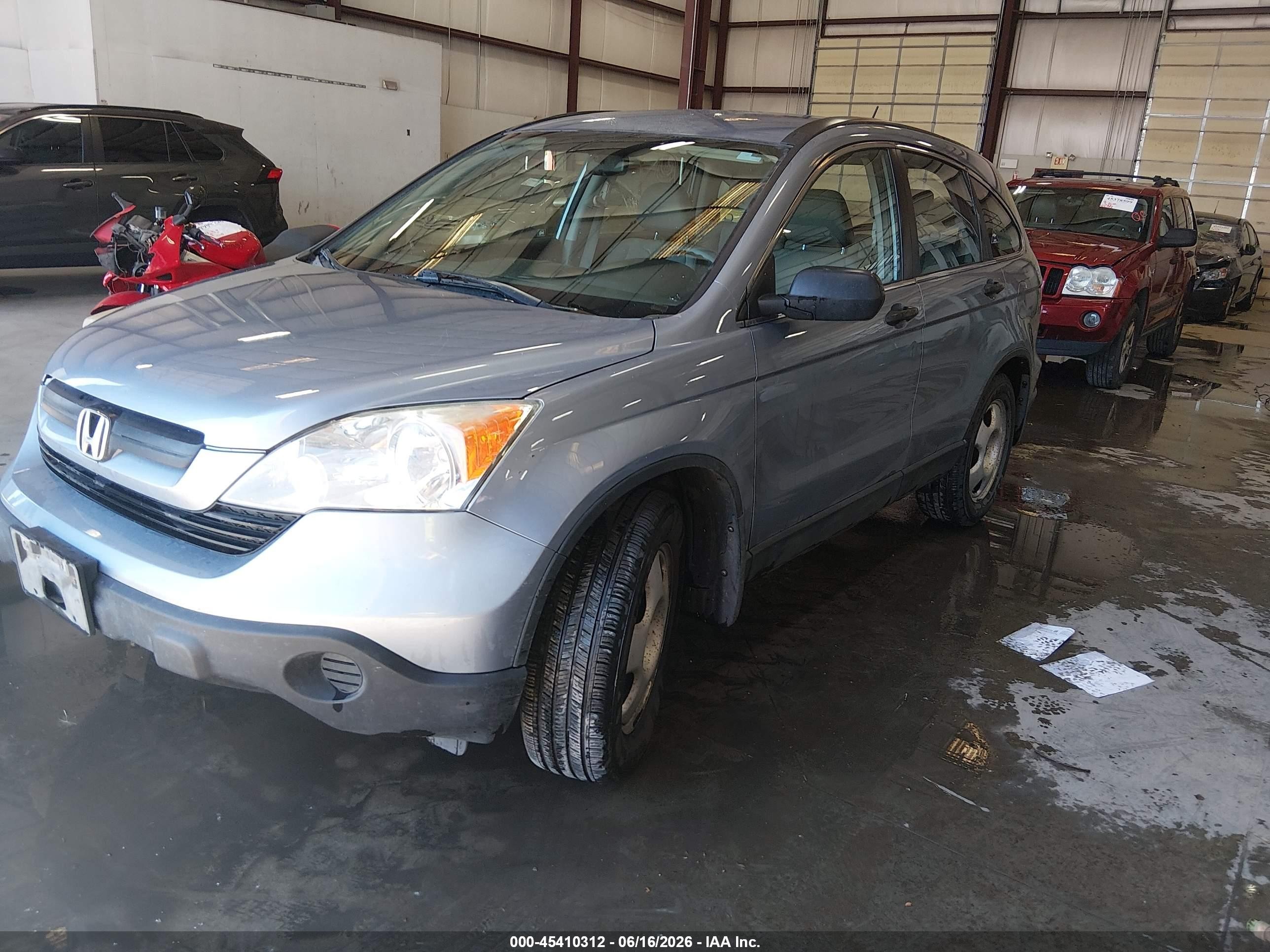 2007 Honda Cr-v Lx Gray vin: 5J6RE48307L013381