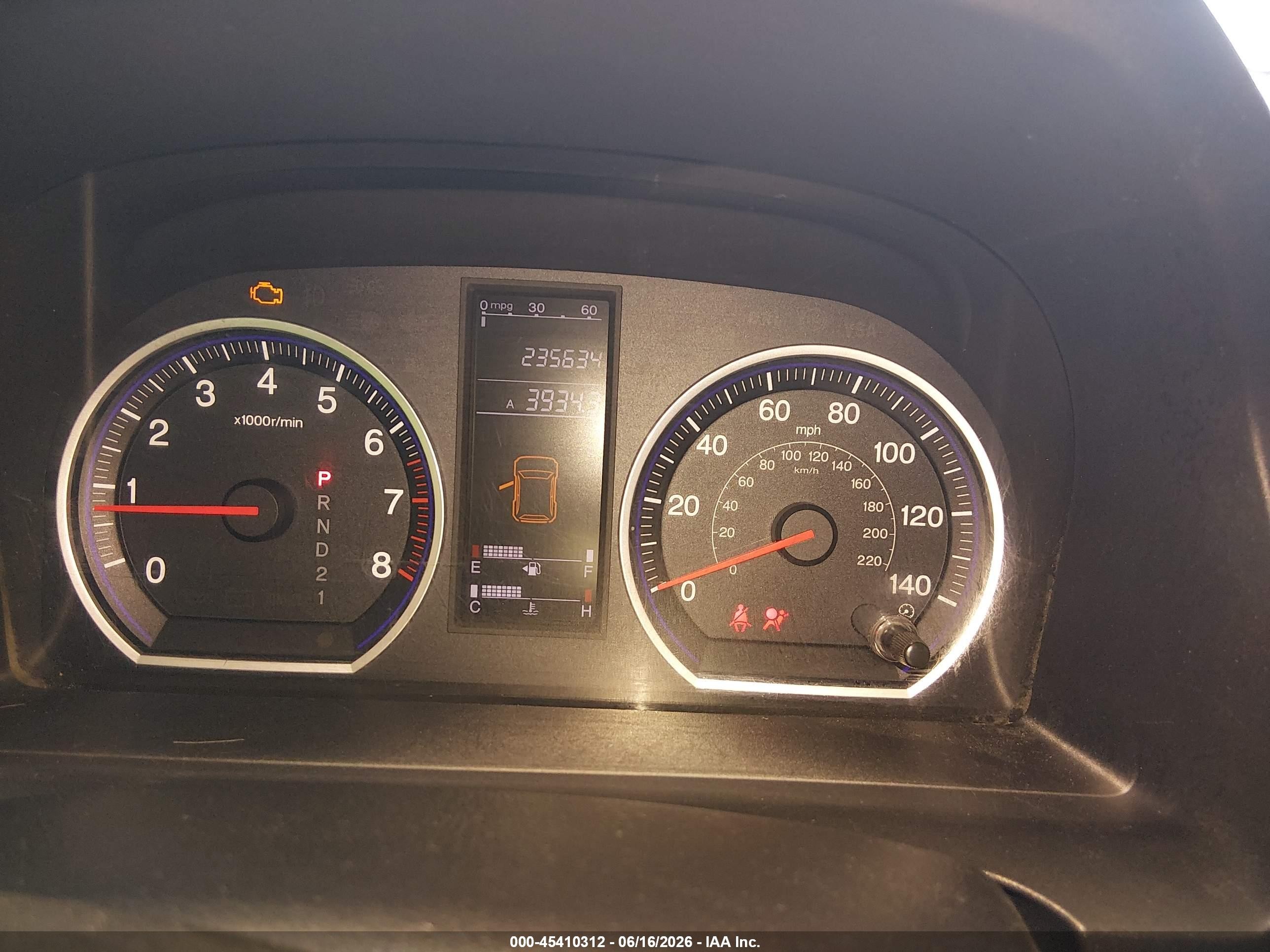 2007 Honda Cr-v Lx Gray vin: 5J6RE48307L013381
