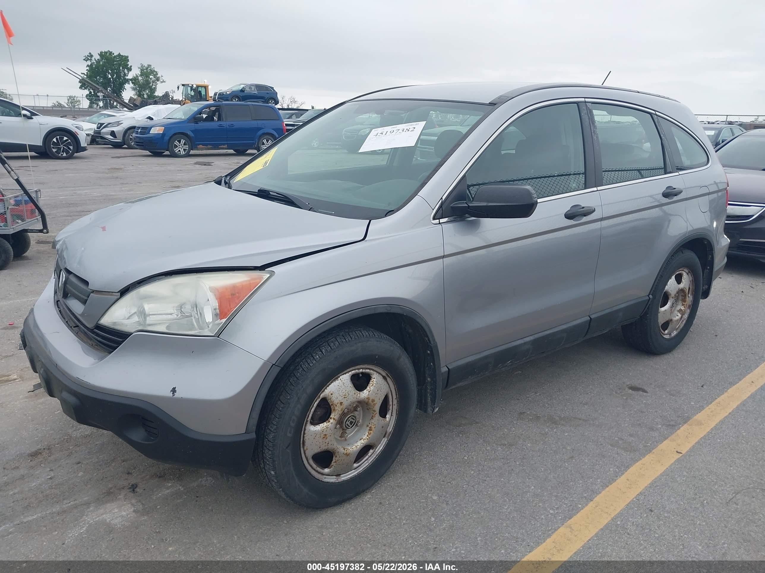 2008 Honda Cr-v Lx Silver vin: 5J6RE48308L017352