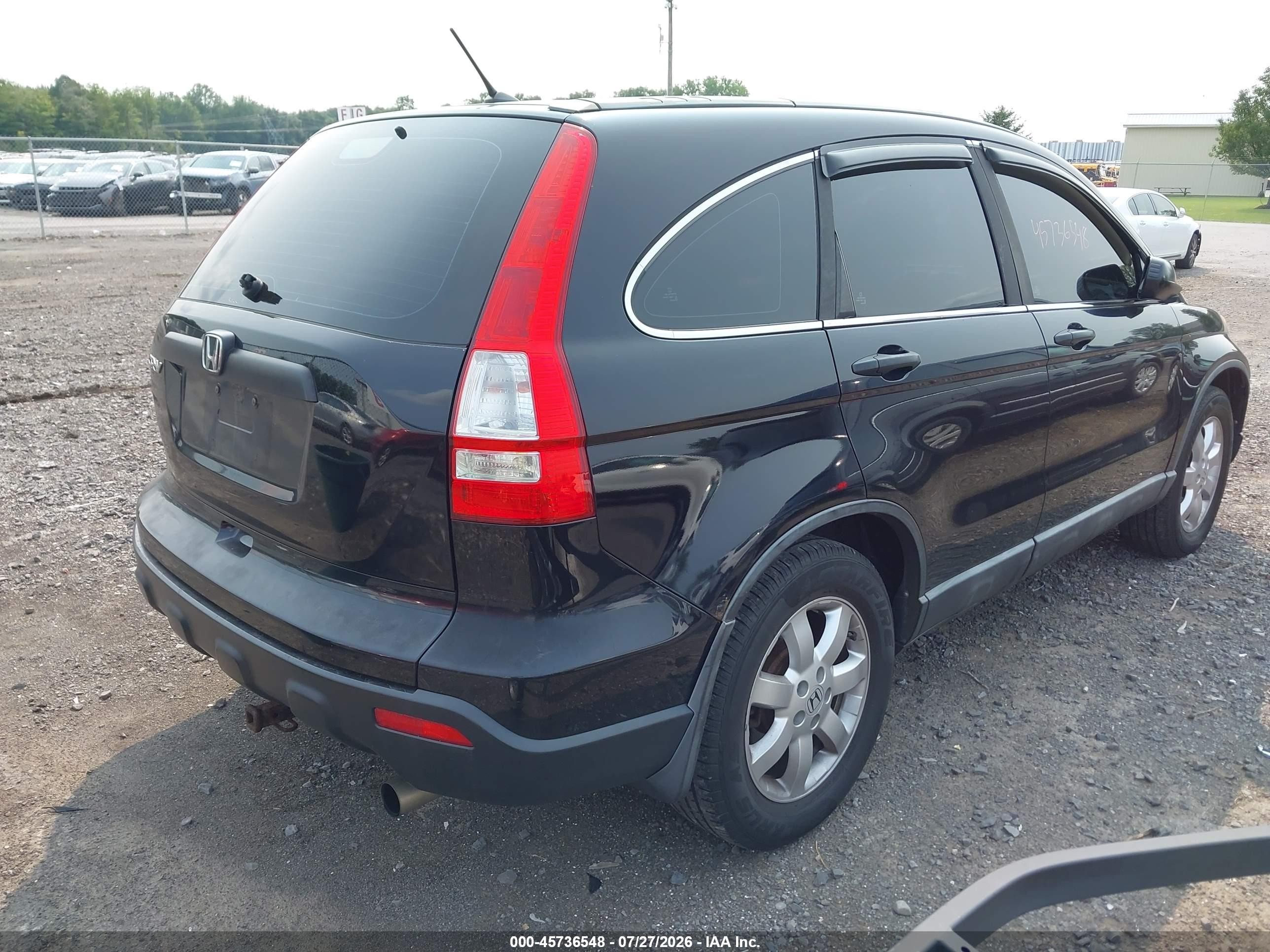 2008 Honda Cr-v Lx Black vin: 5J6RE48308L030909