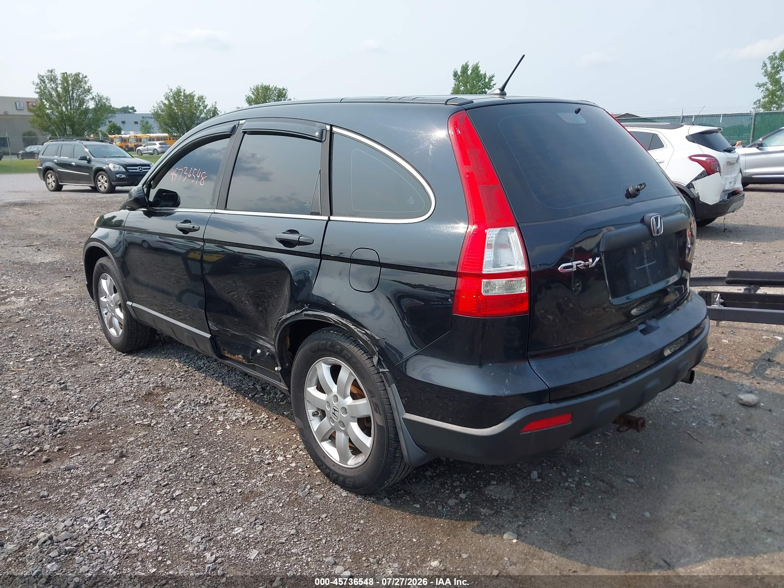 2008 Honda Cr-v Lx Black vin: 5J6RE48308L030909
