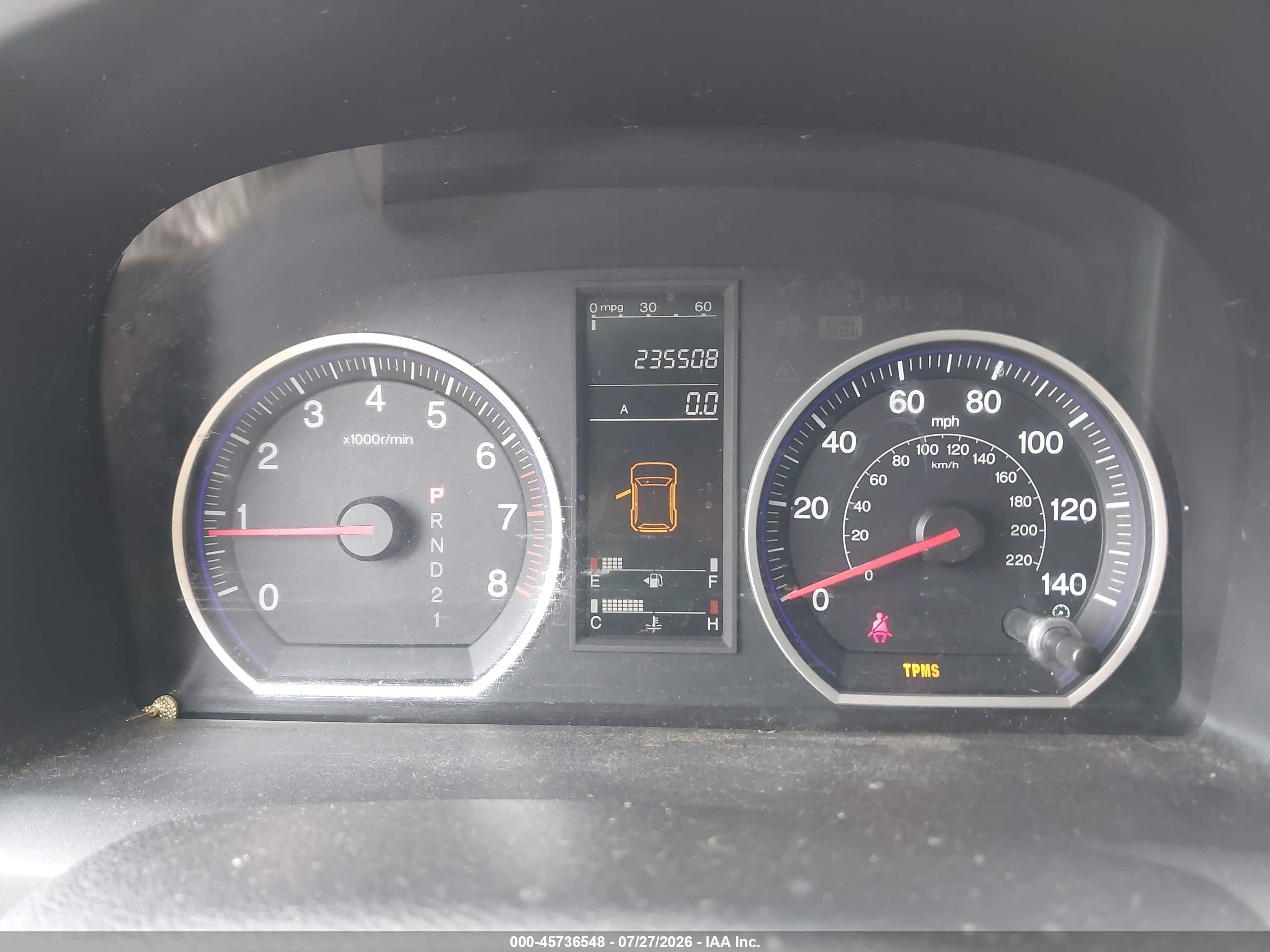 2008 Honda Cr-v Lx Black vin: 5J6RE48308L030909