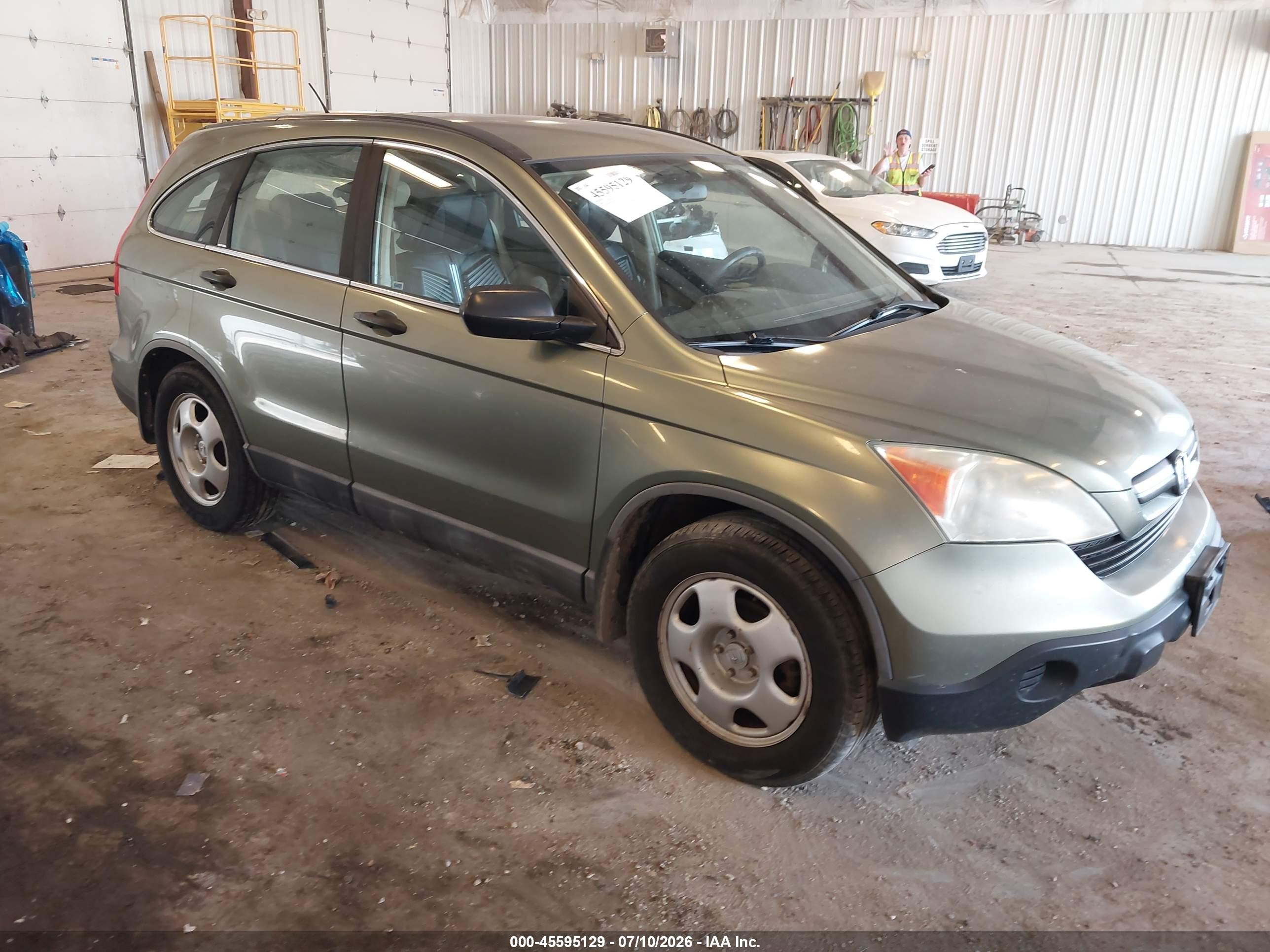 2008 Honda Cr-v Lx Green vin: 5J6RE48308L048858