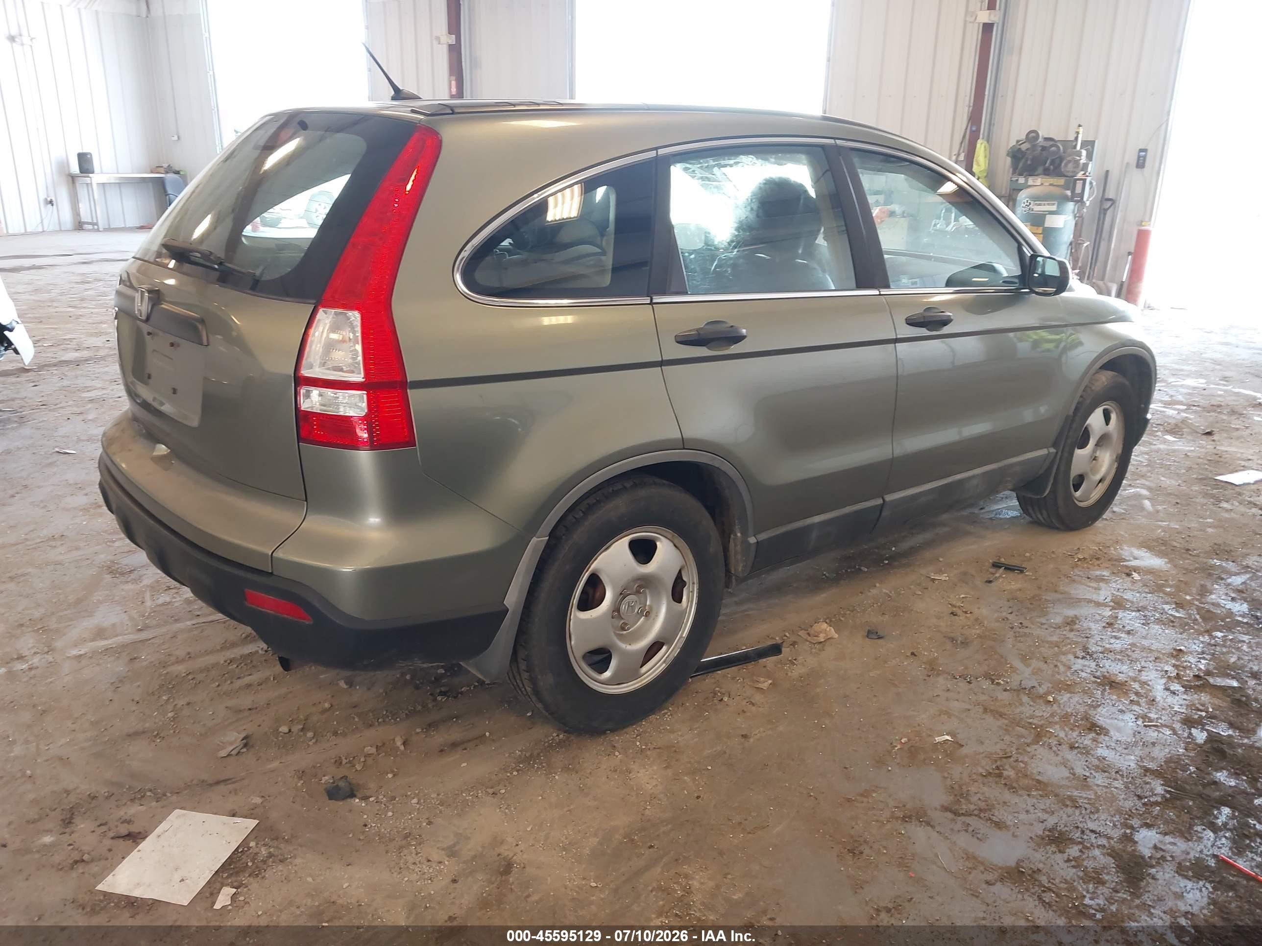2008 Honda Cr-v Lx Green vin: 5J6RE48308L048858