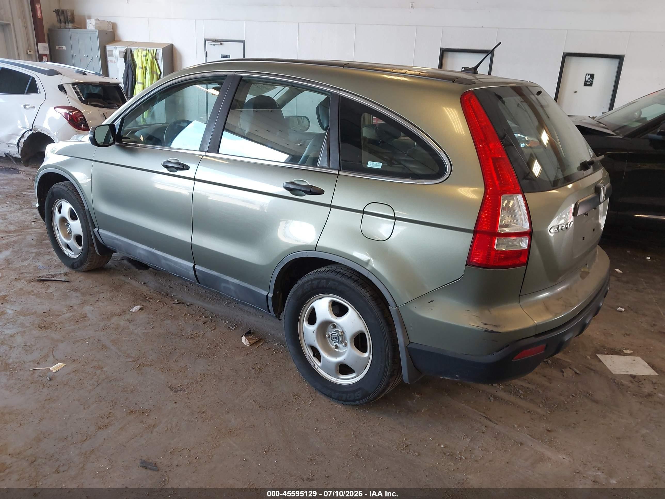 2008 Honda Cr-v Lx Green vin: 5J6RE48308L048858