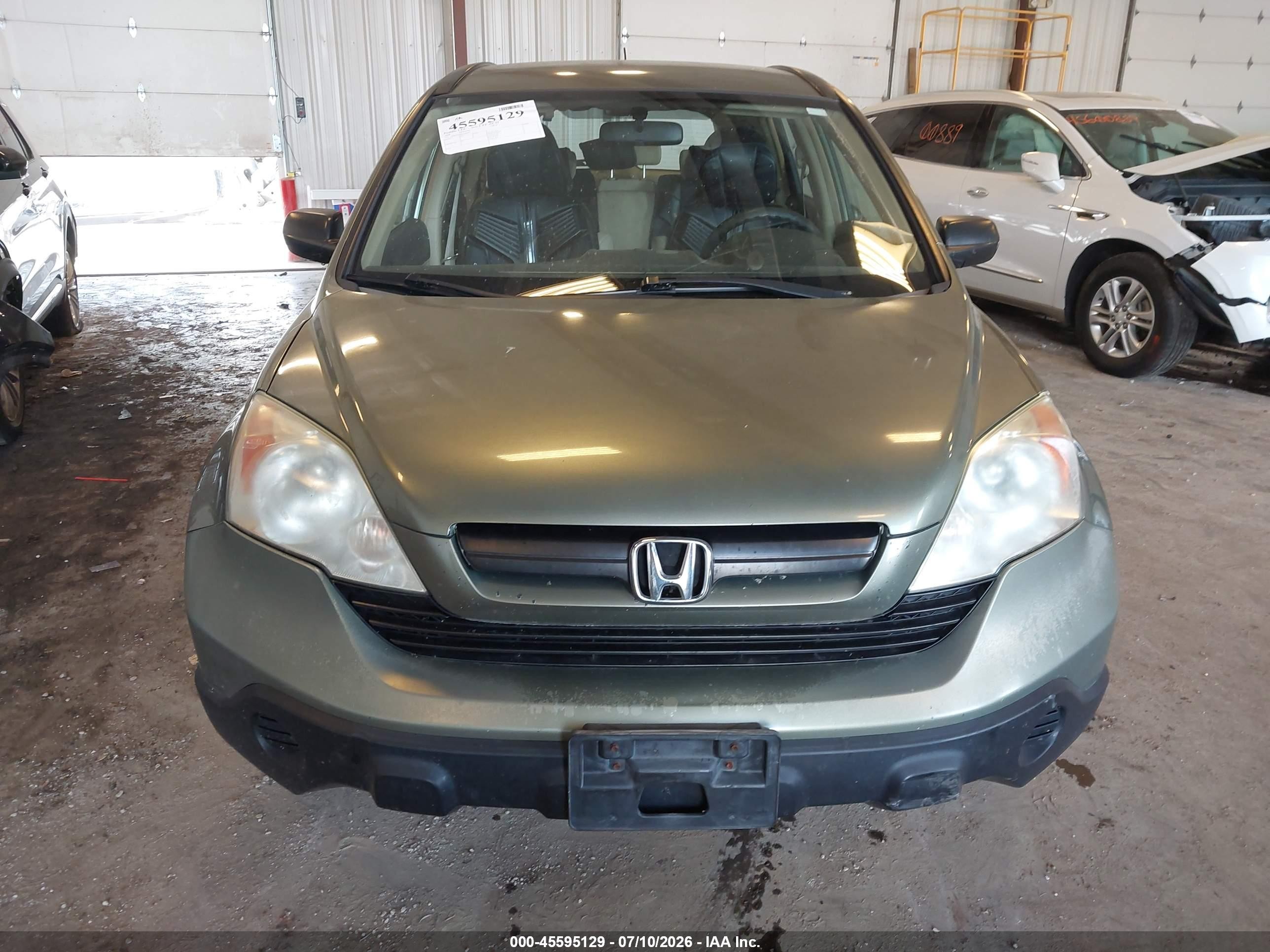 2008 Honda Cr-v Lx Green vin: 5J6RE48308L048858