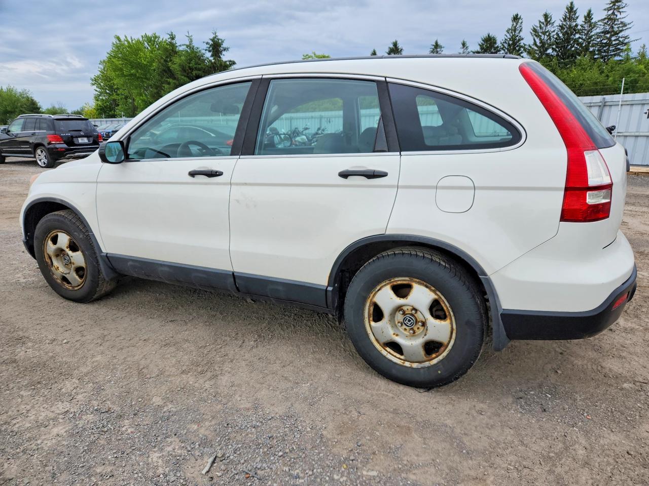 2008 Honda Cr-v Lx White vin: 5J6RE48308L807802