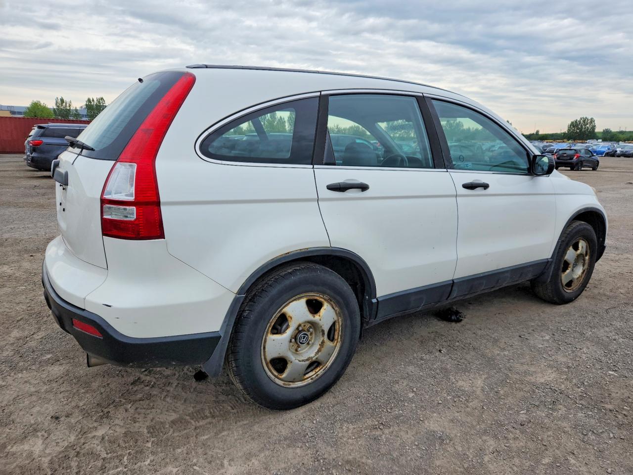 2008 Honda Cr-v Lx White vin: 5J6RE48308L807802