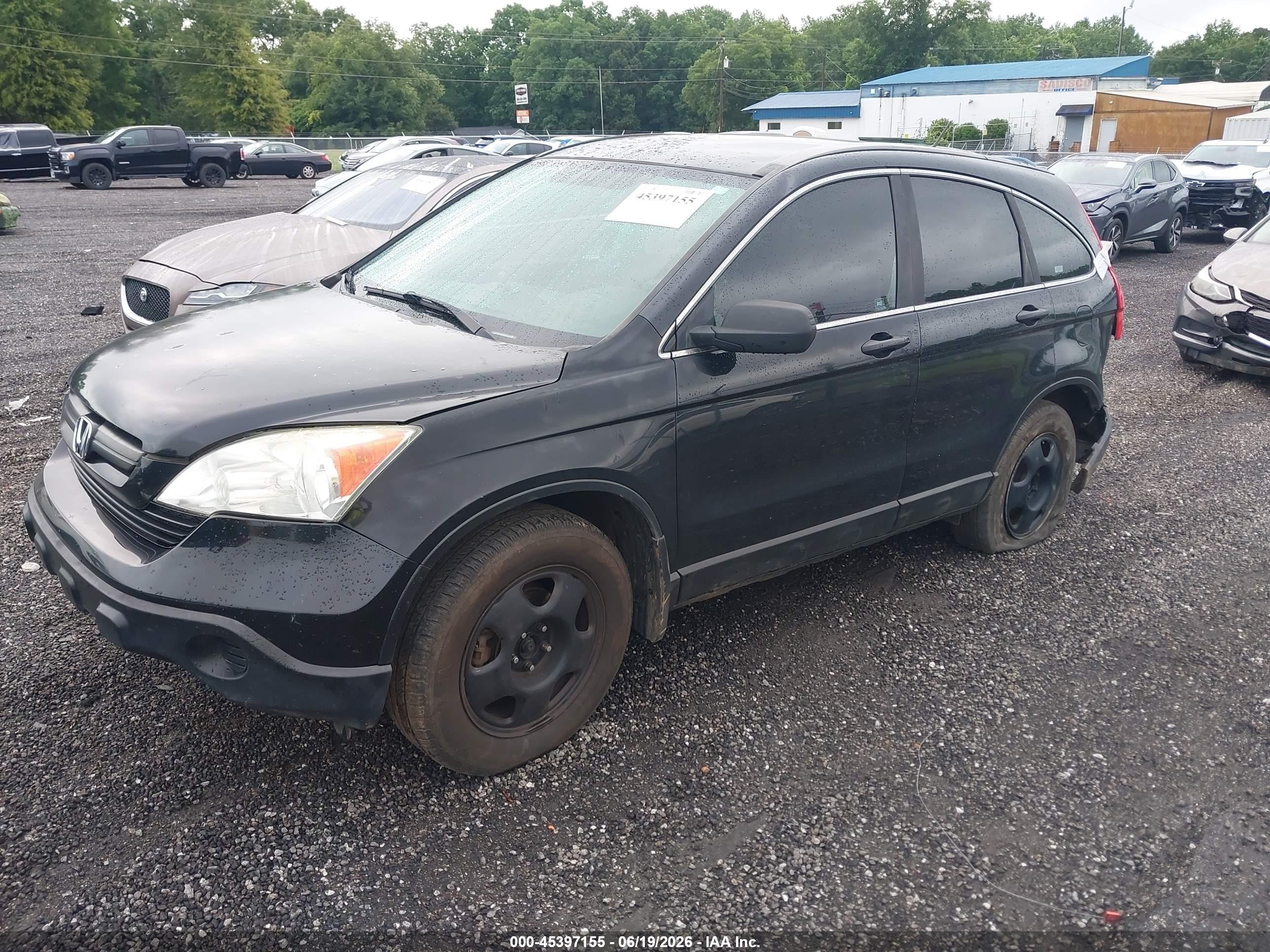 2009 Honda Cr-v Lx Black vin: 5J6RE48309L038039