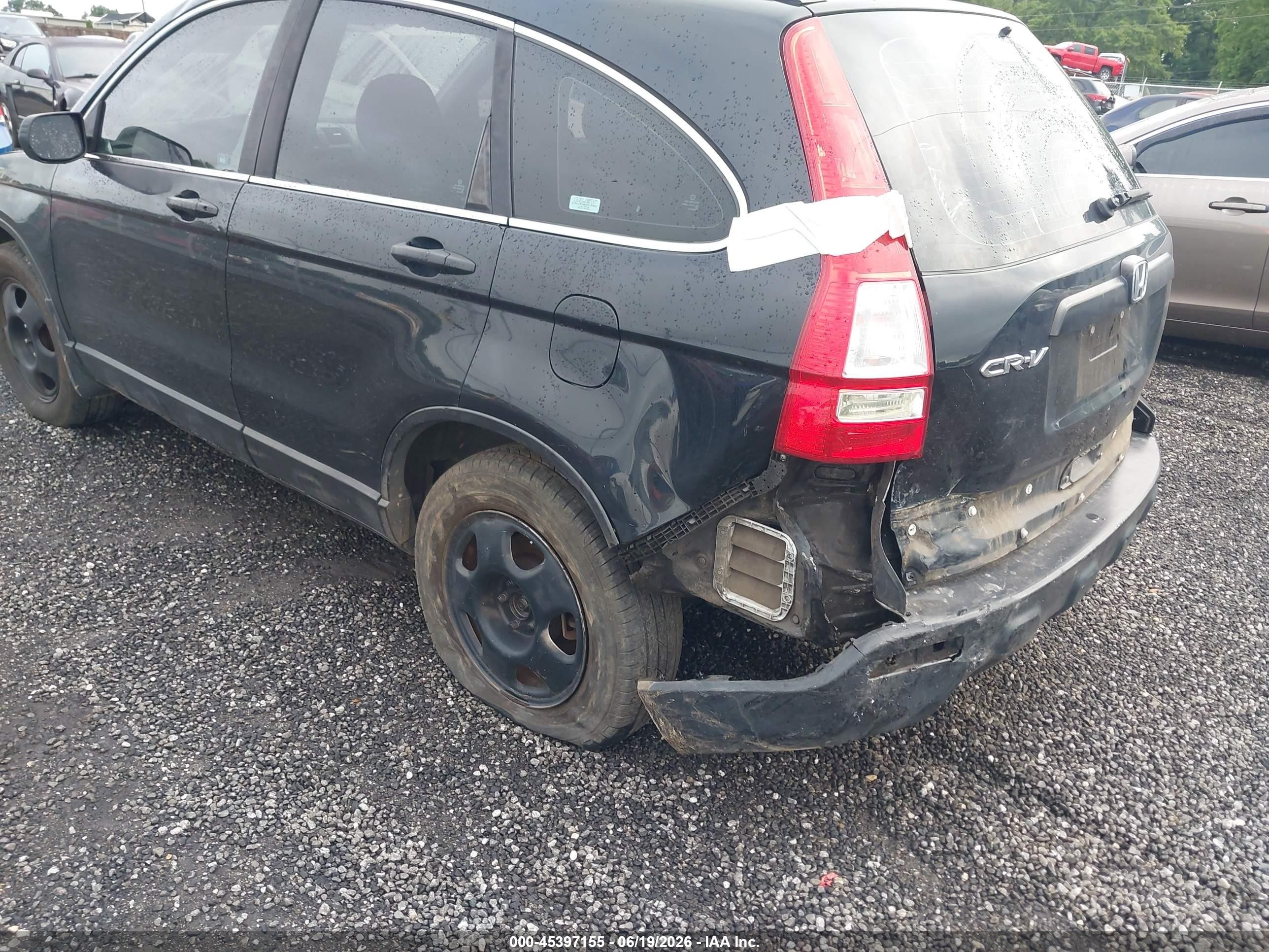 2009 Honda Cr-v Lx Black vin: 5J6RE48309L038039