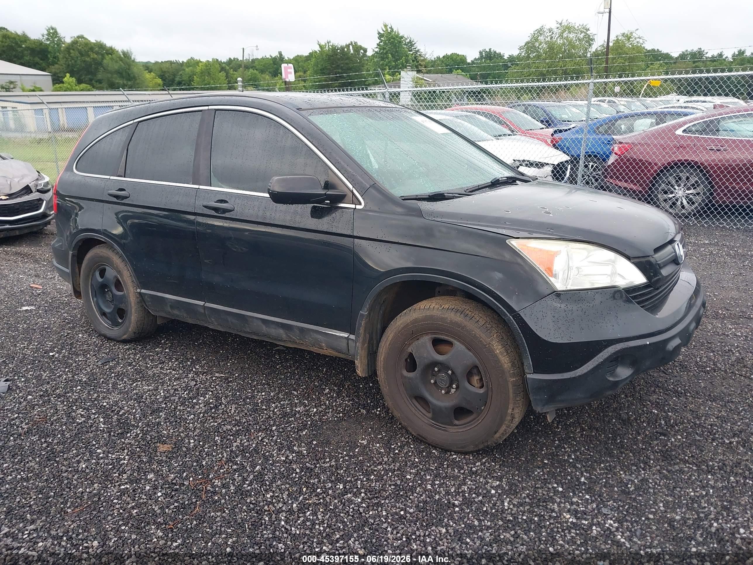 2009 Honda Cr-v Lx Black vin: 5J6RE48309L038039