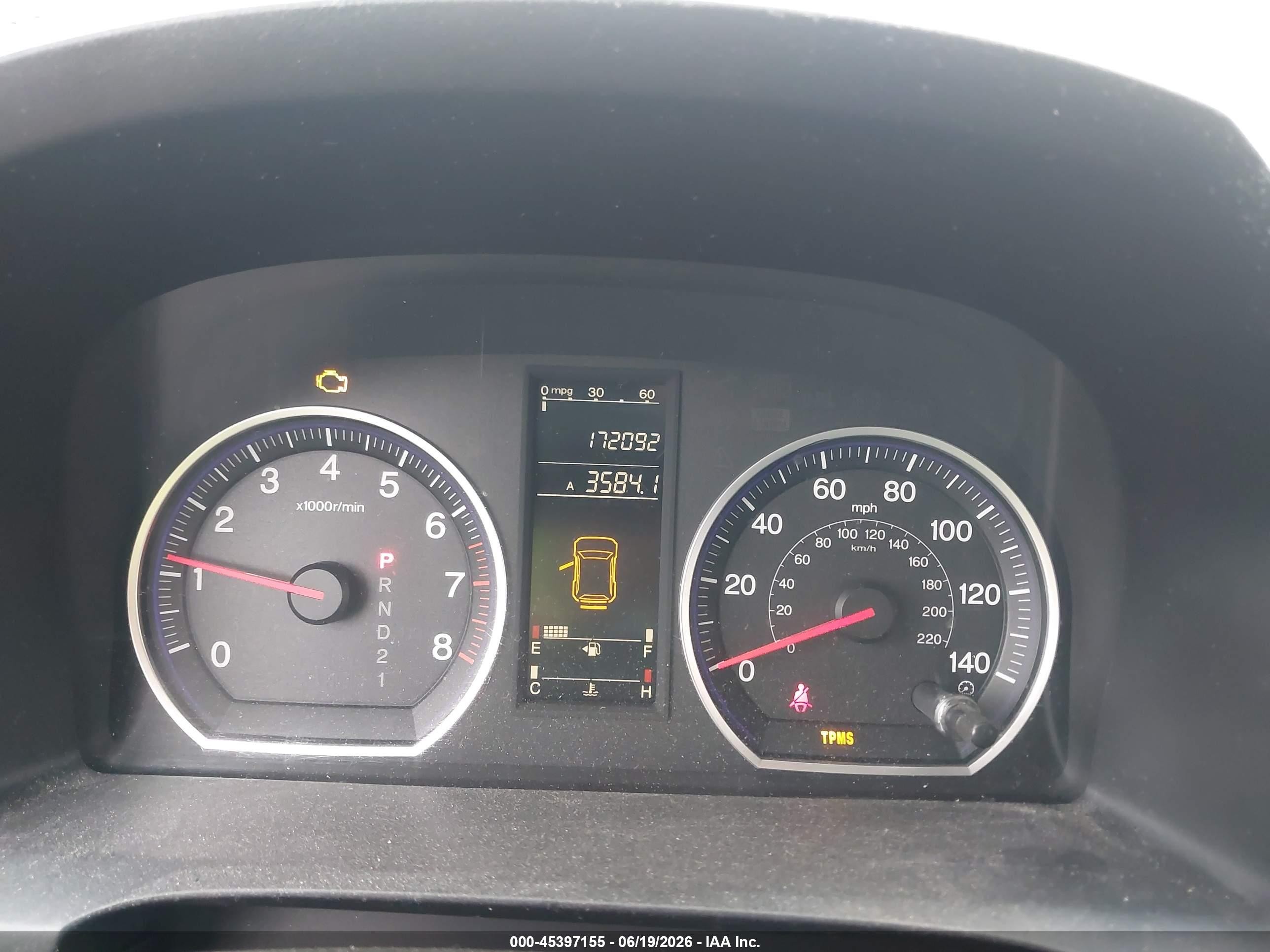 2009 Honda Cr-v Lx Black vin: 5J6RE48309L038039