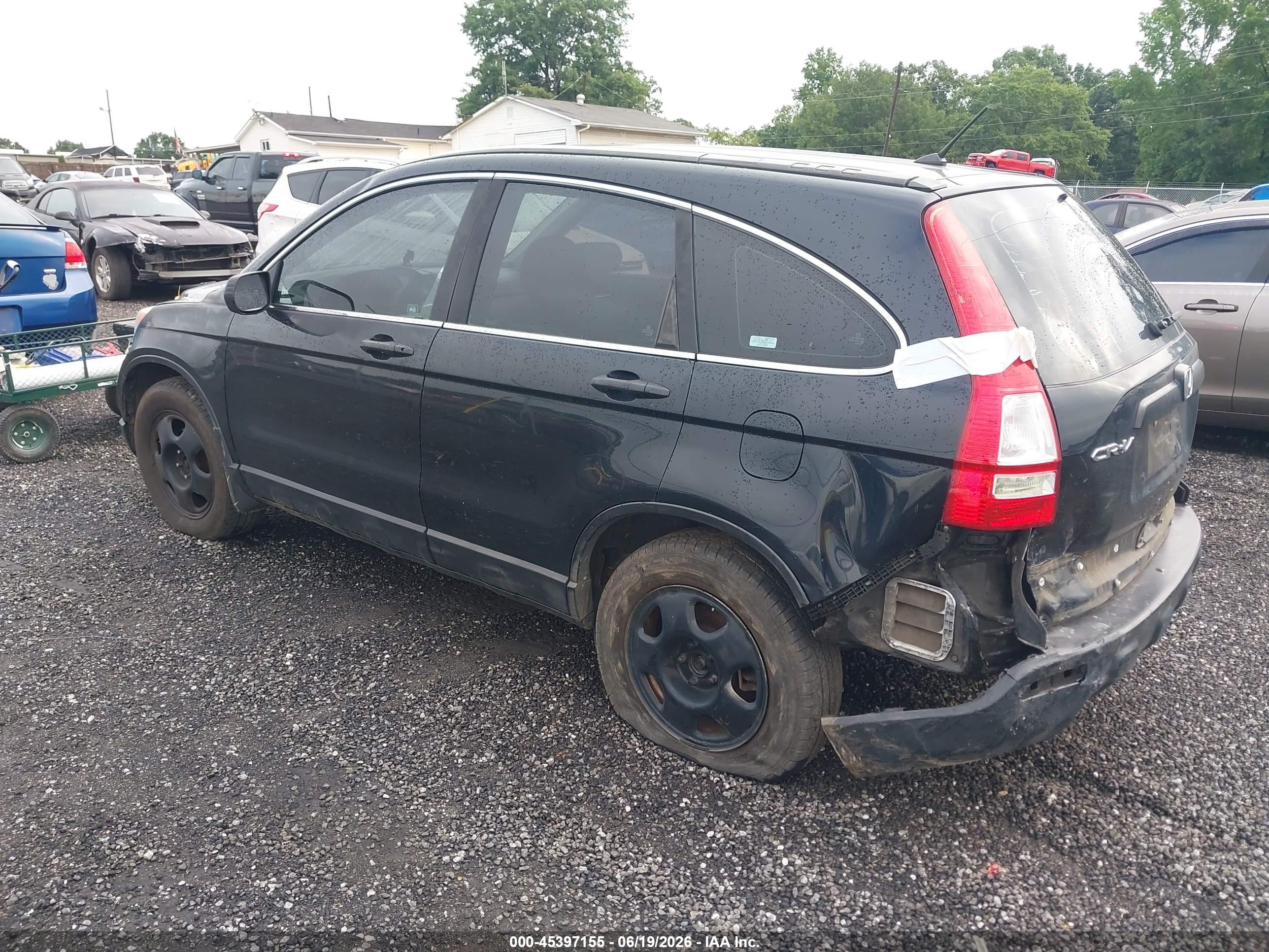 2009 Honda Cr-v Lx Black vin: 5J6RE48309L038039