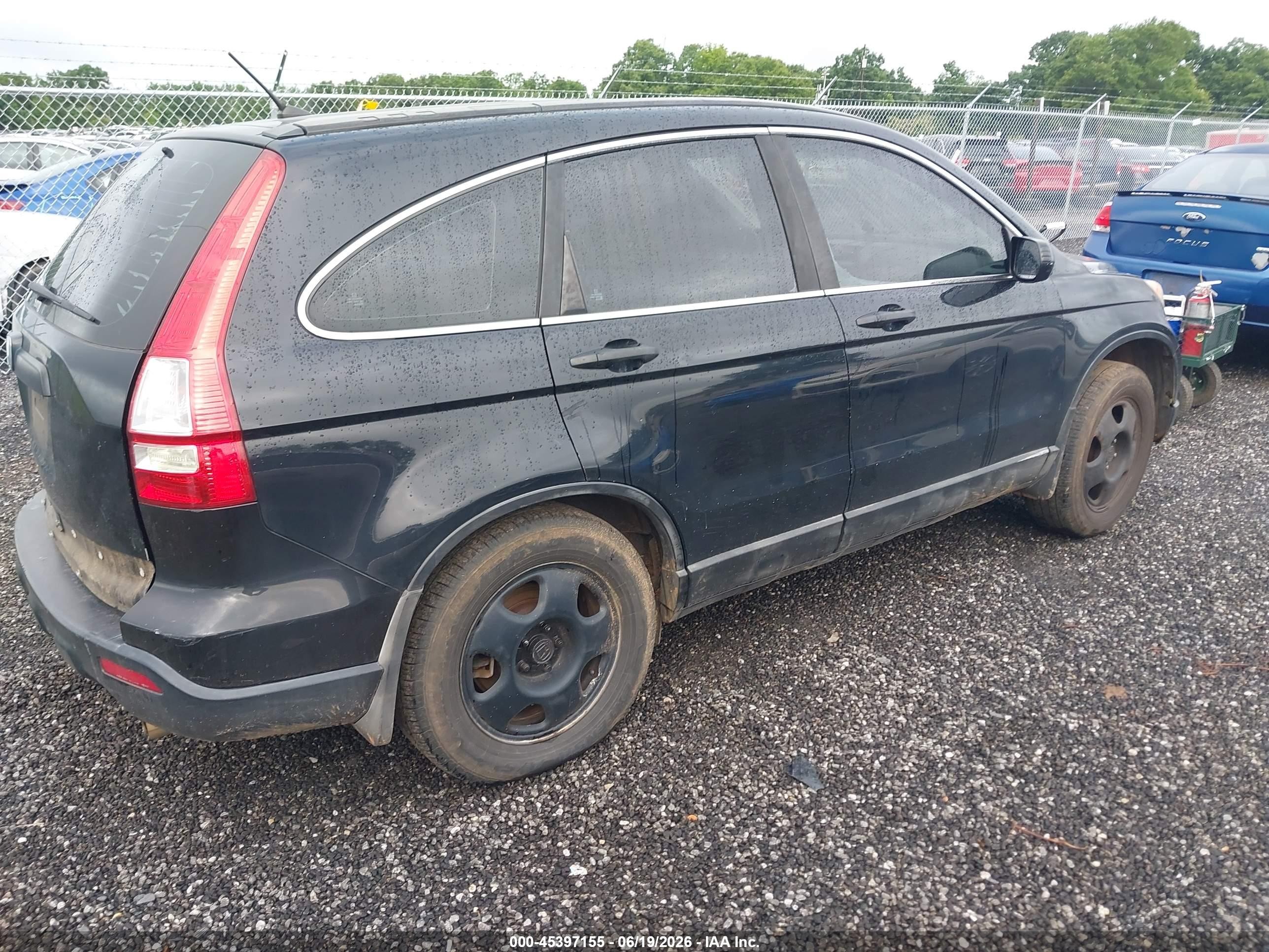 2009 Honda Cr-v Lx Black vin: 5J6RE48309L038039
