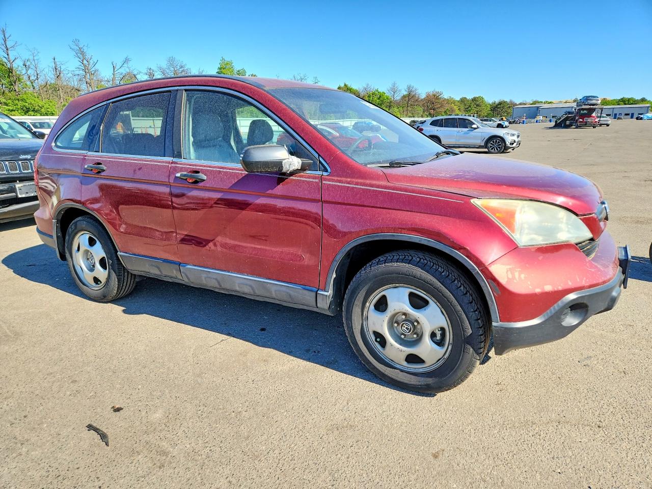 2009 Honda Cr-v Lx Red vin: 5J6RE48309L064222