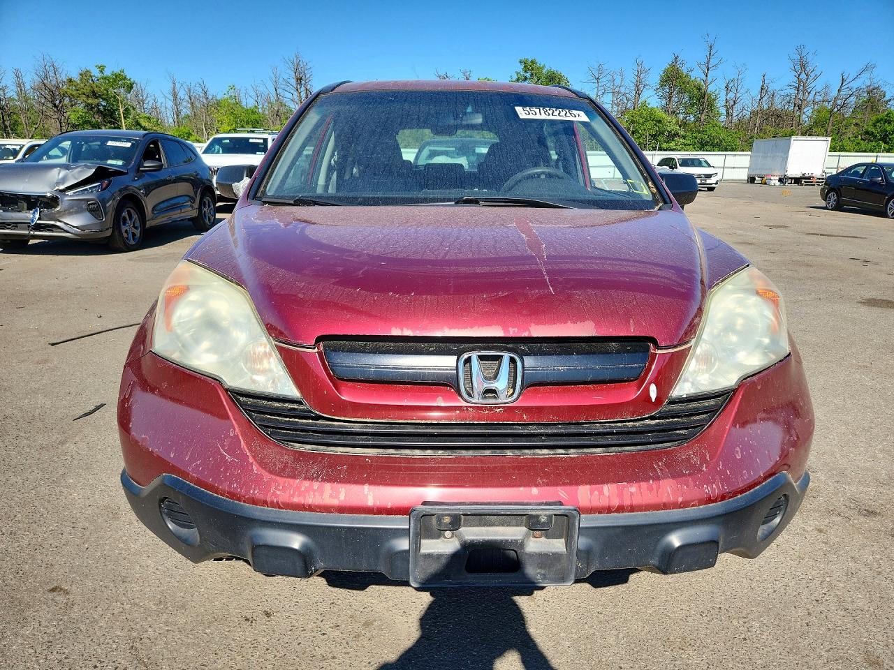 2009 Honda Cr-v Lx Red vin: 5J6RE48309L064222