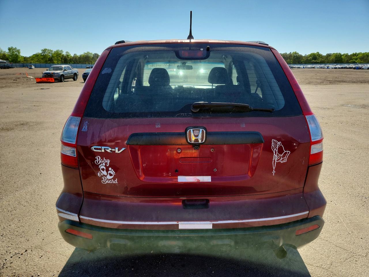2009 Honda Cr-v Lx Red vin: 5J6RE48309L064222