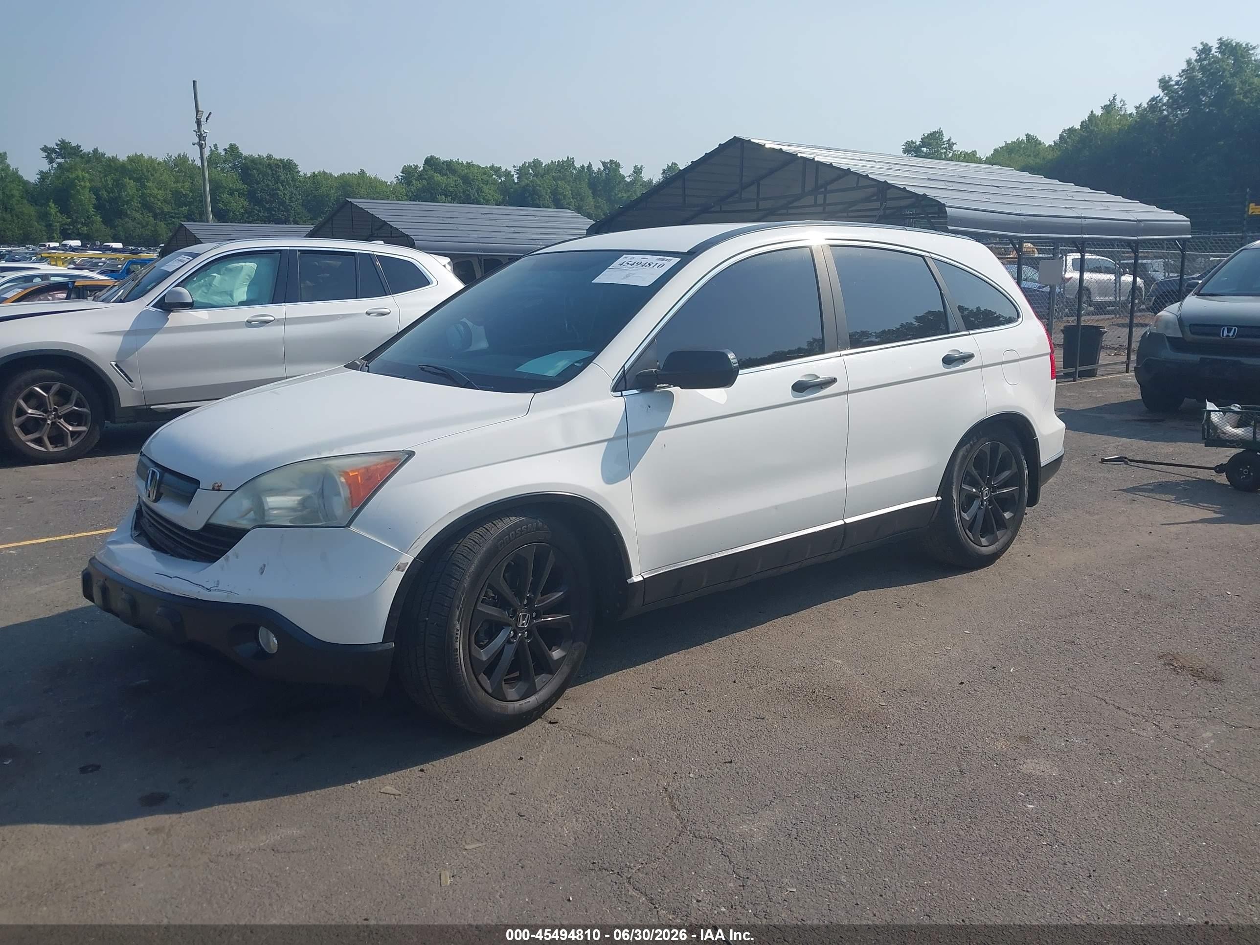 2009 Honda Cr-v Lx White vin: 5J6RE48319L017040
